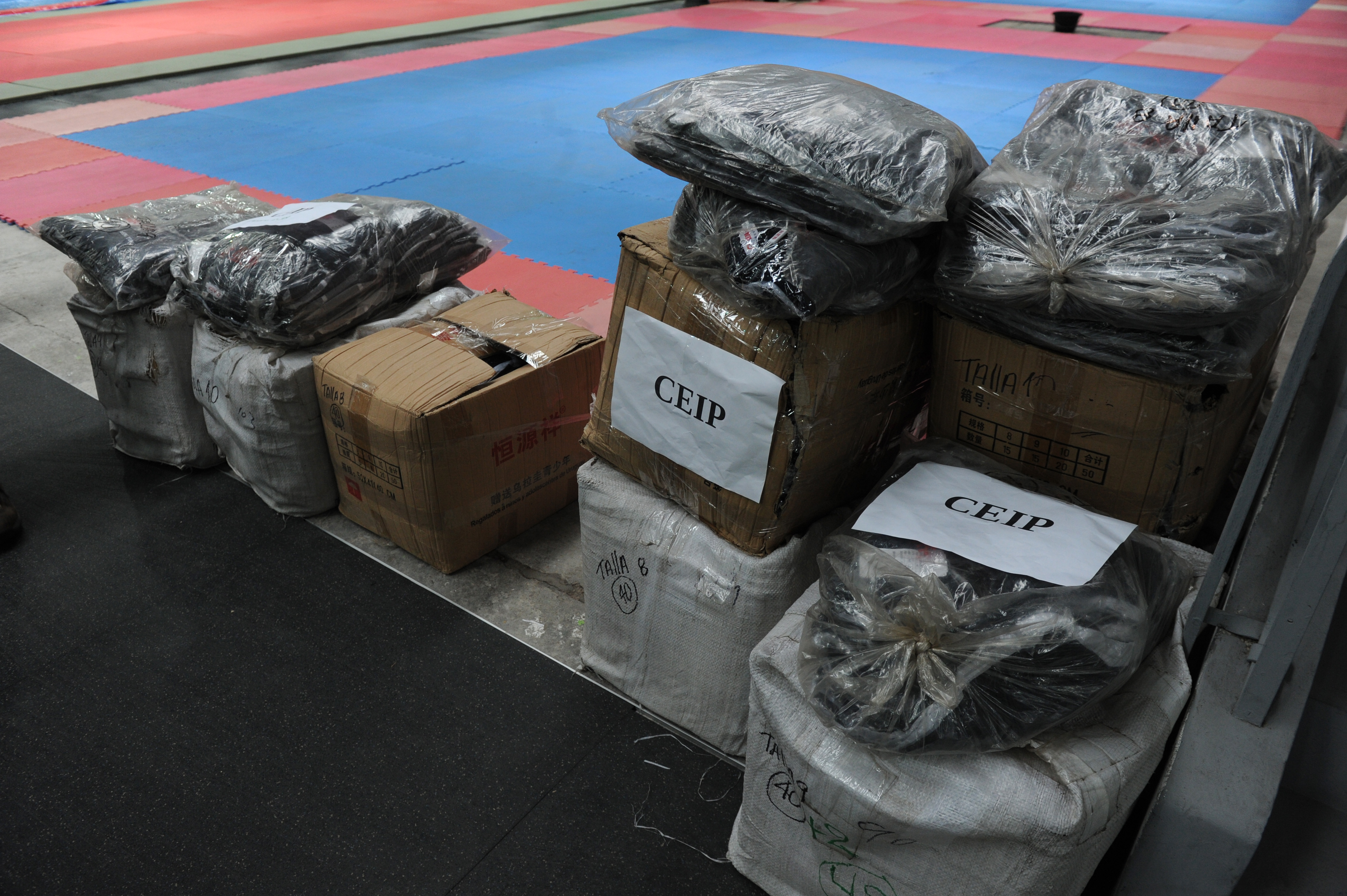 Donación de más 400 equipos deportivos para niños de escuelas públicas, aportados por la República Popular China