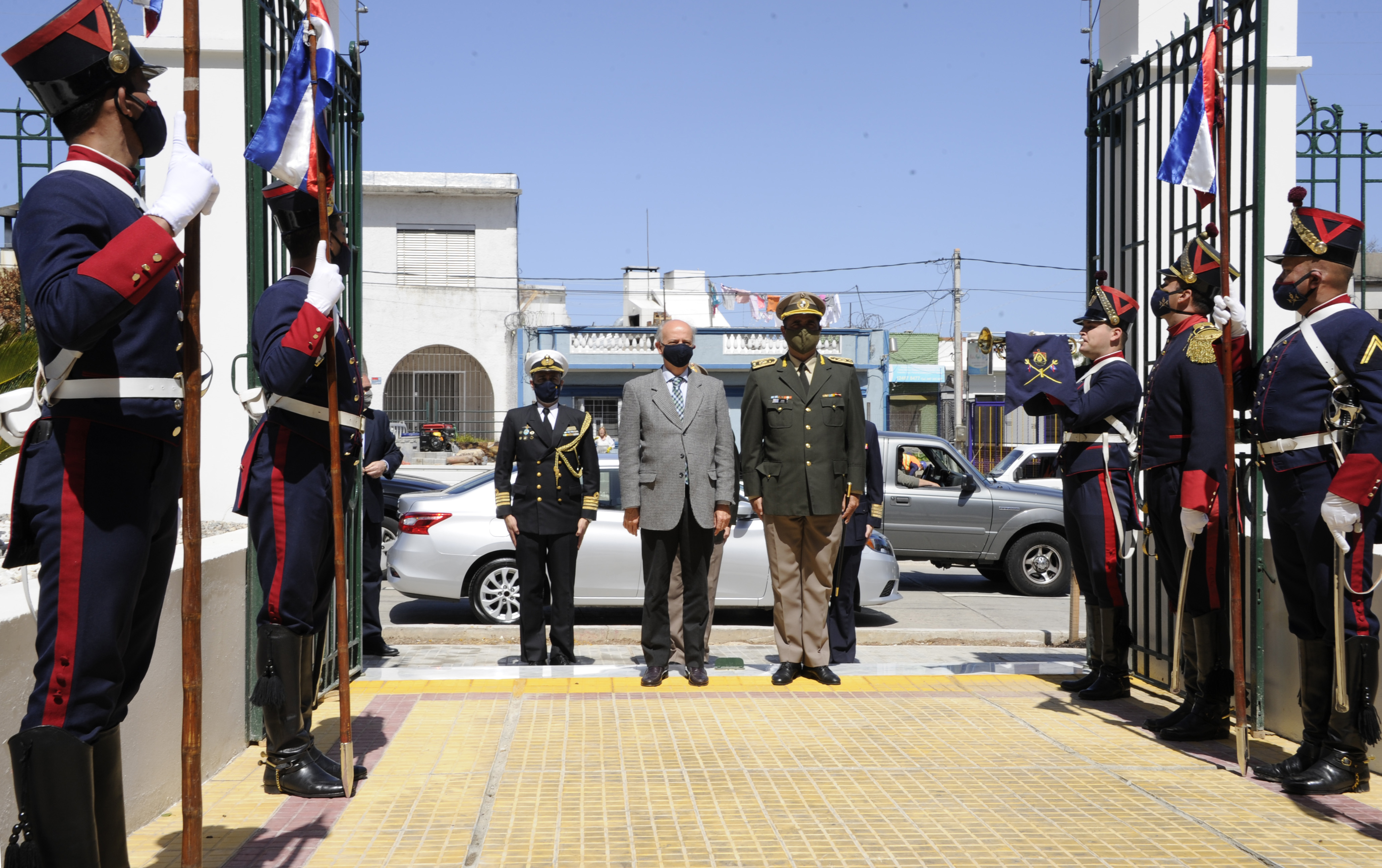 Llegada del ministro de Defensa, Javier García, al aniversario del Estado Mayor de la Defensa
