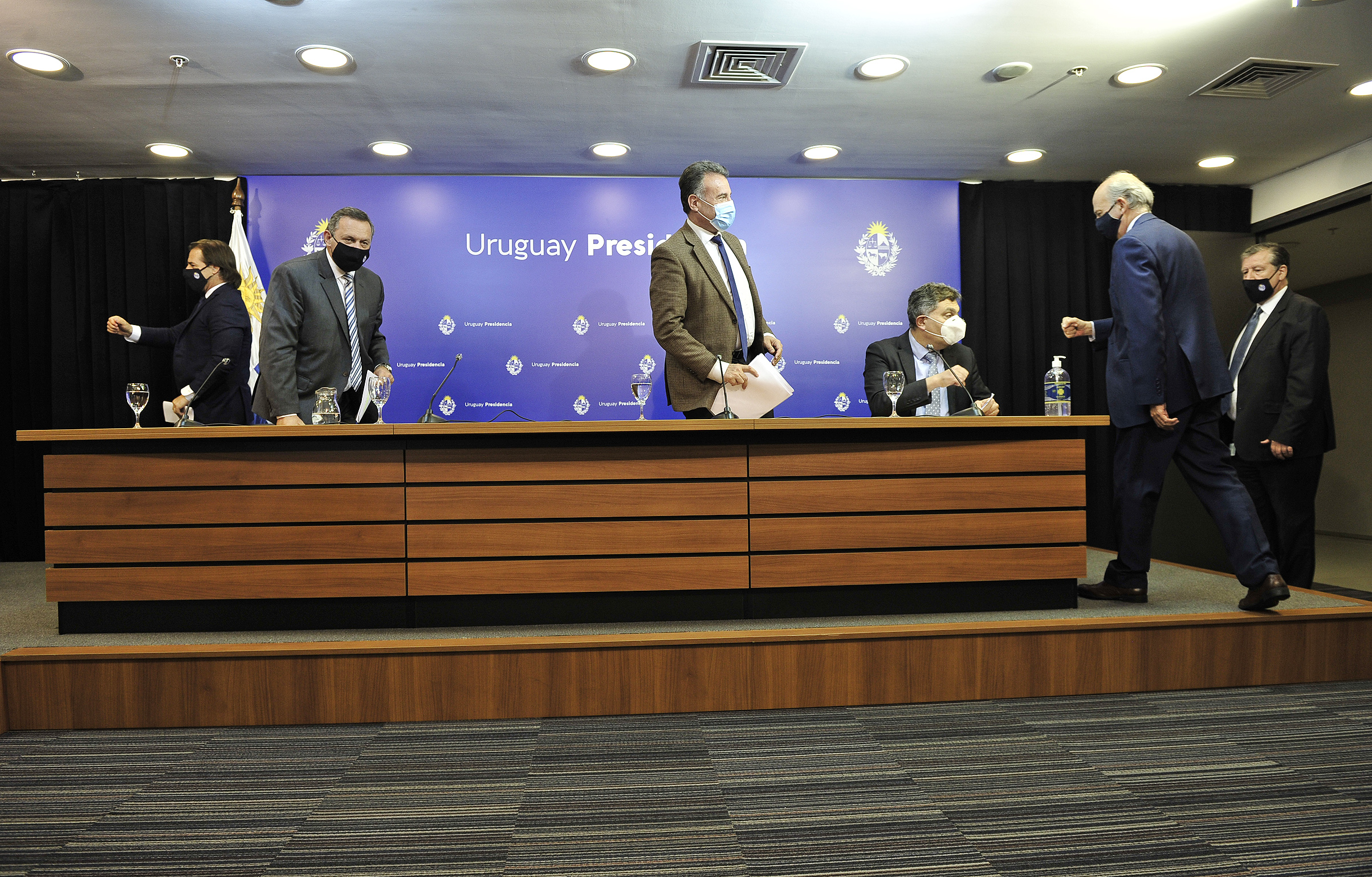 Presidente de la República, Luis Lacalle Pou, encabezó conferencia de prensa en Torre Ejecutiva