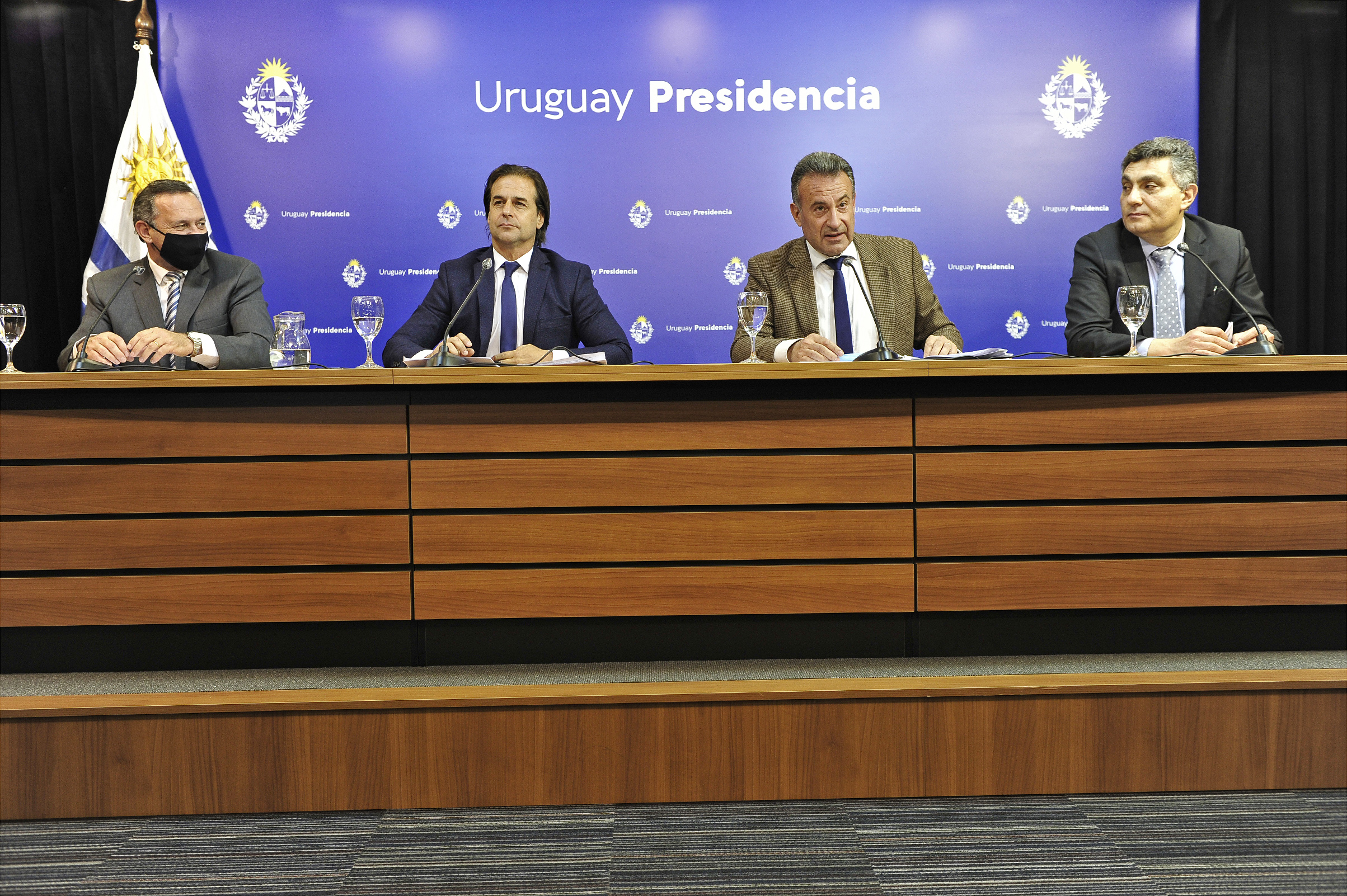 Presidente de la República, Luis Lacalle Pou, encabezó conferencia de prensa en Torre Ejecutiva