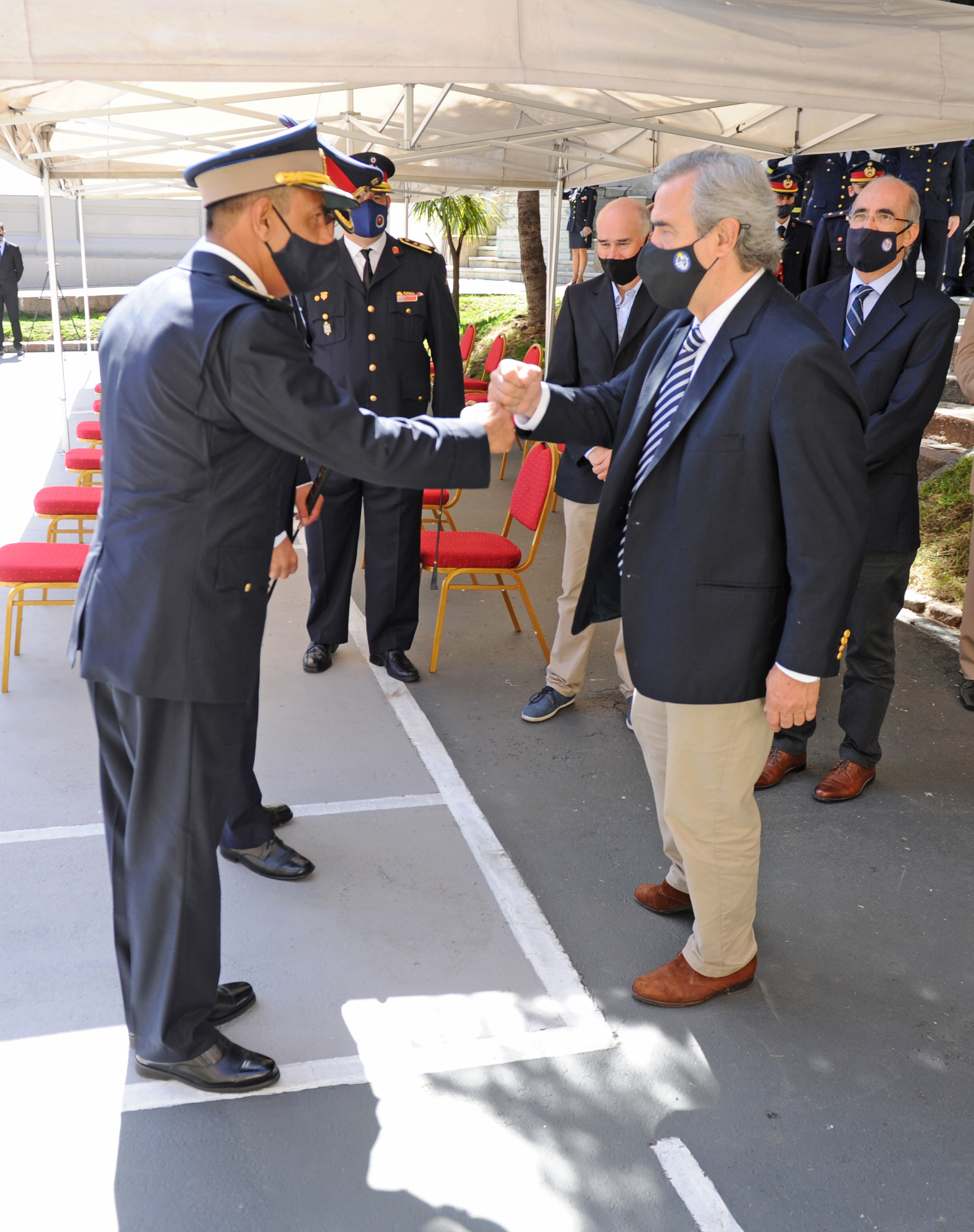 Ministro del Interior, Jorge Larrañaga, participó de la celebración del 133.° aniversario de la creación de los servicios de Bomberos en Uruguay