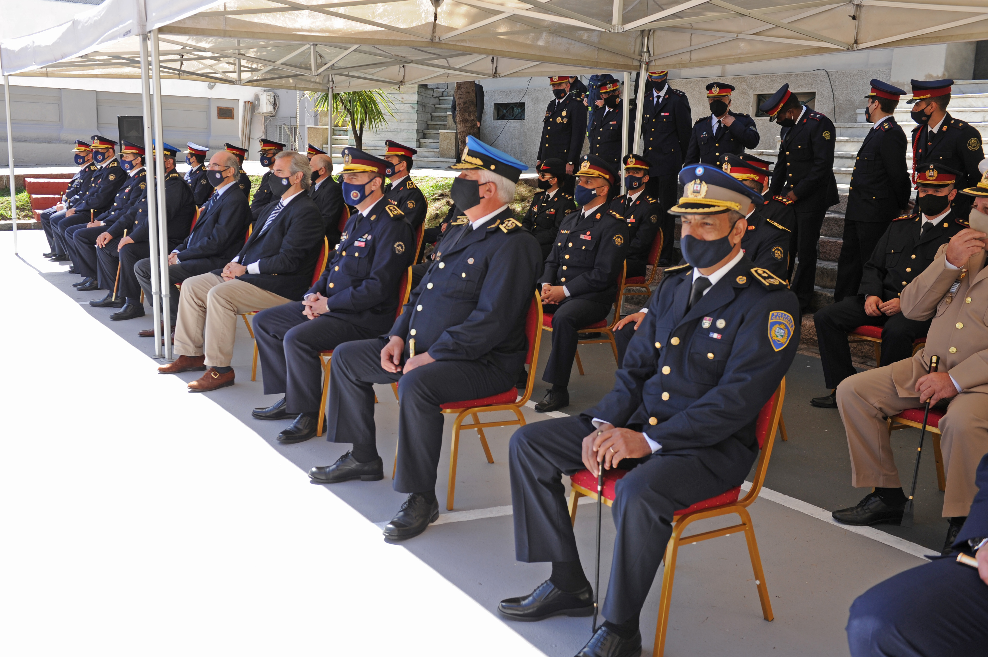 Ministro del Interior, Jorge Larrañaga, participó de la celebración del 133.° aniversario de la creación de los servicios de Bomberos en Uruguay