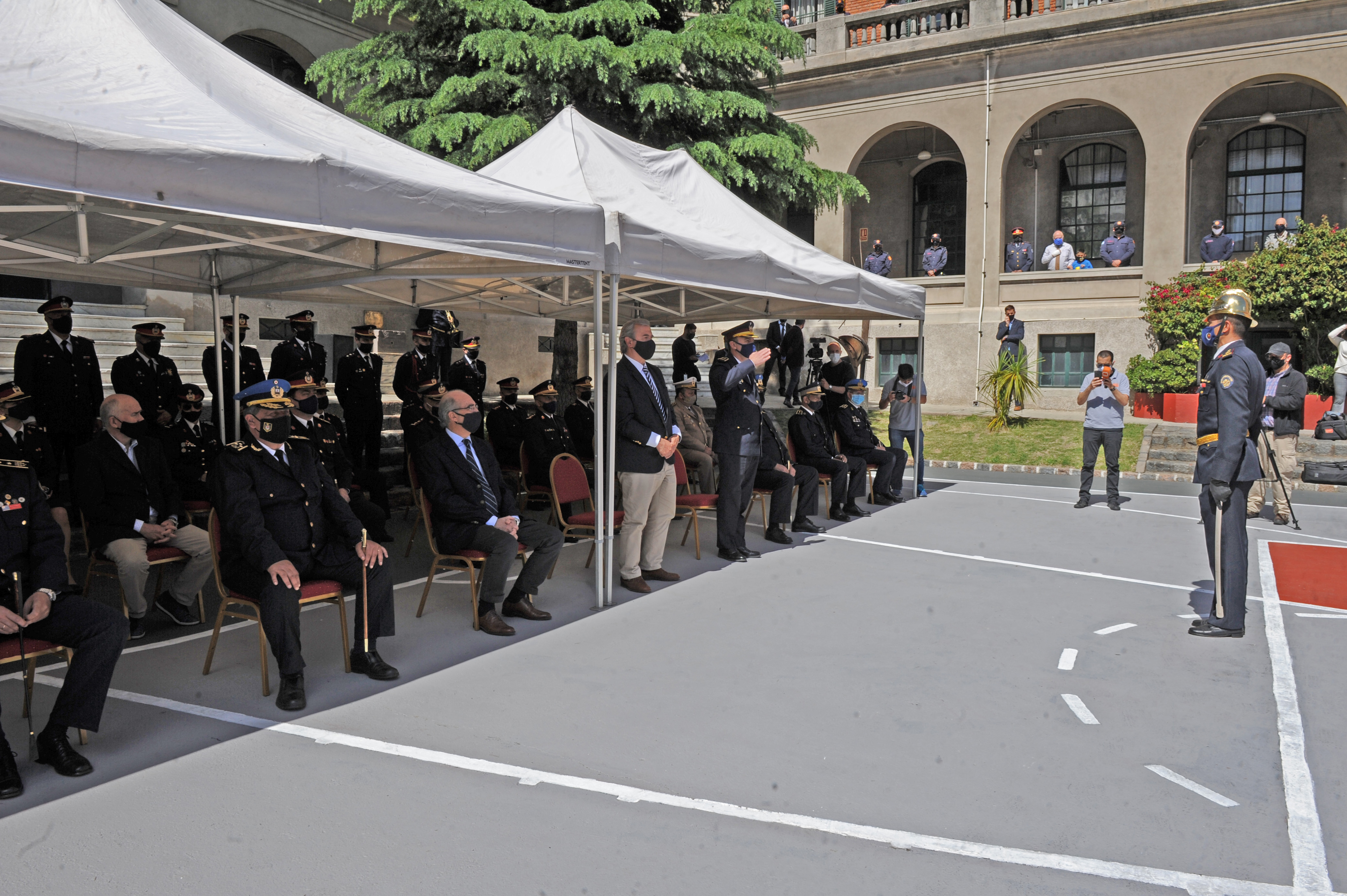 Ministro del Interior, Jorge Larrañaga, participó de la celebración del 133.° aniversario de la creación de los servicios de Bomberos en Uruguay