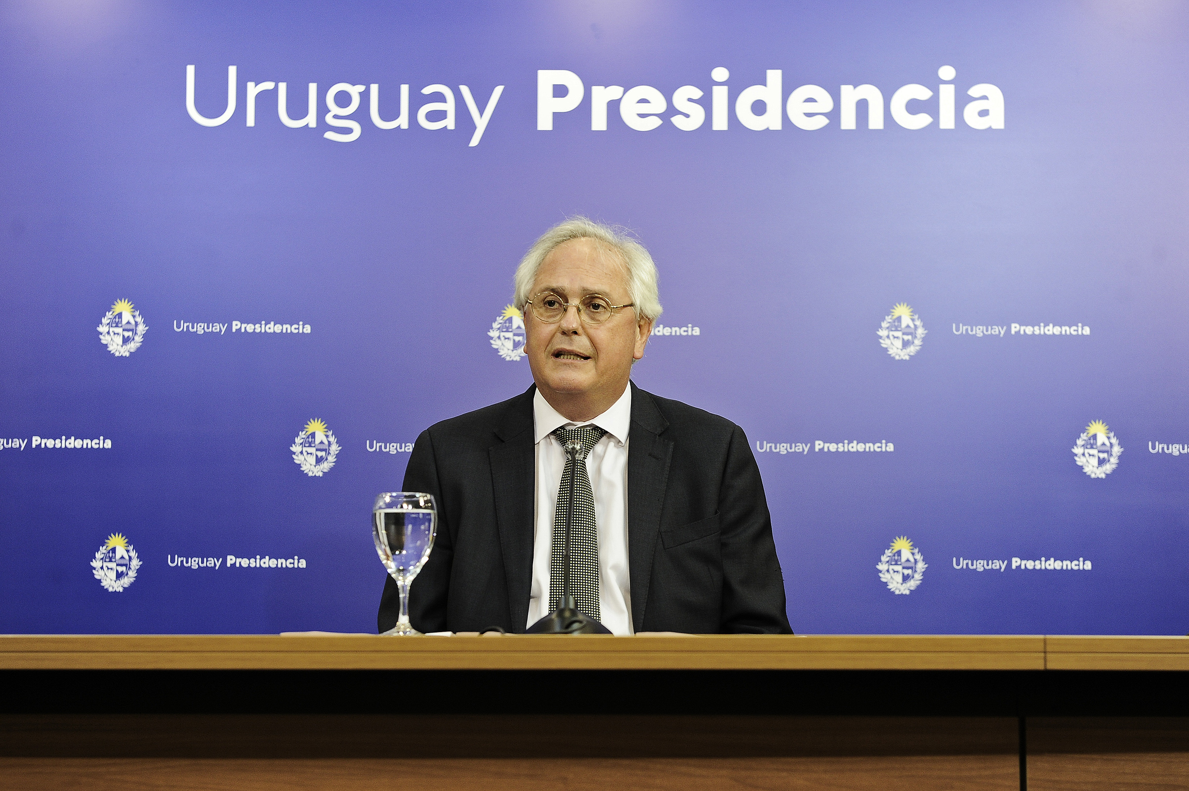 Rodolfo Saldain, haciendo uso de la palabra