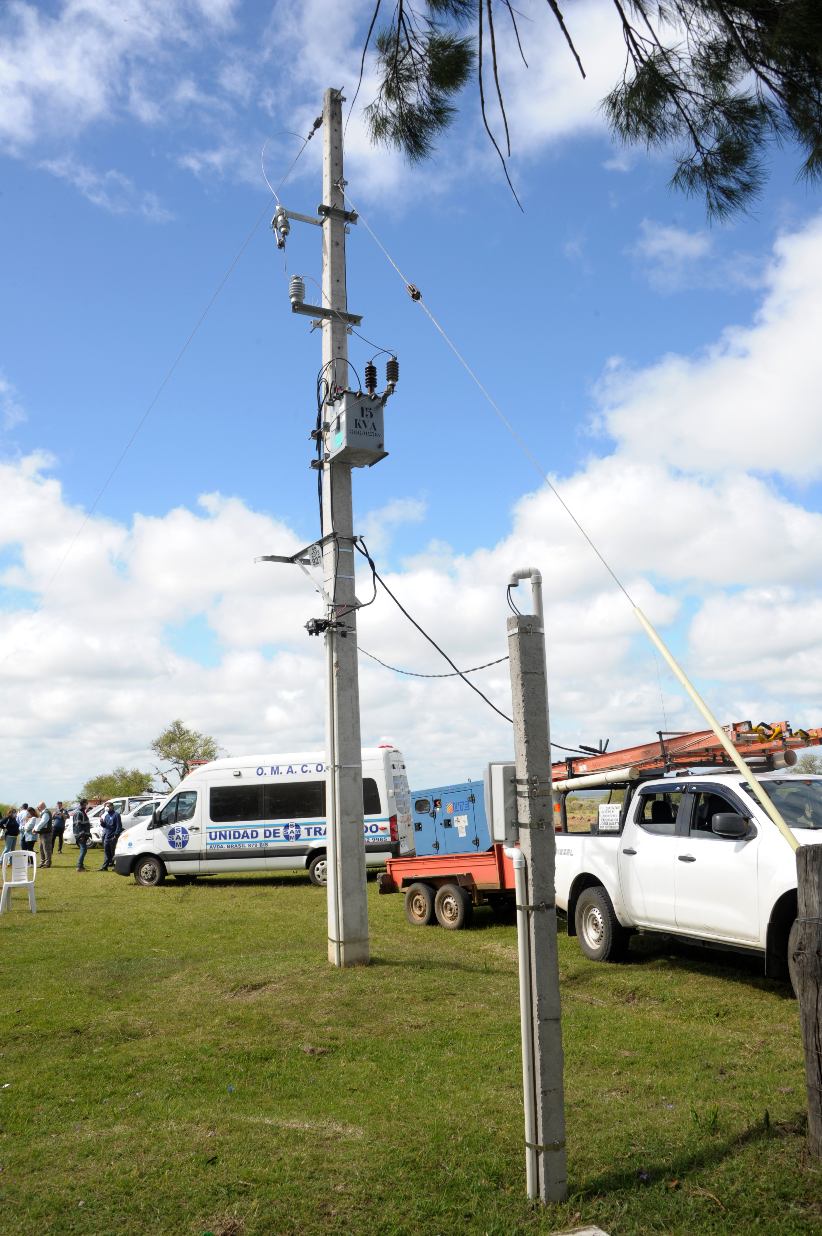 Inauguración de obras de electrificación en Tacuarembó