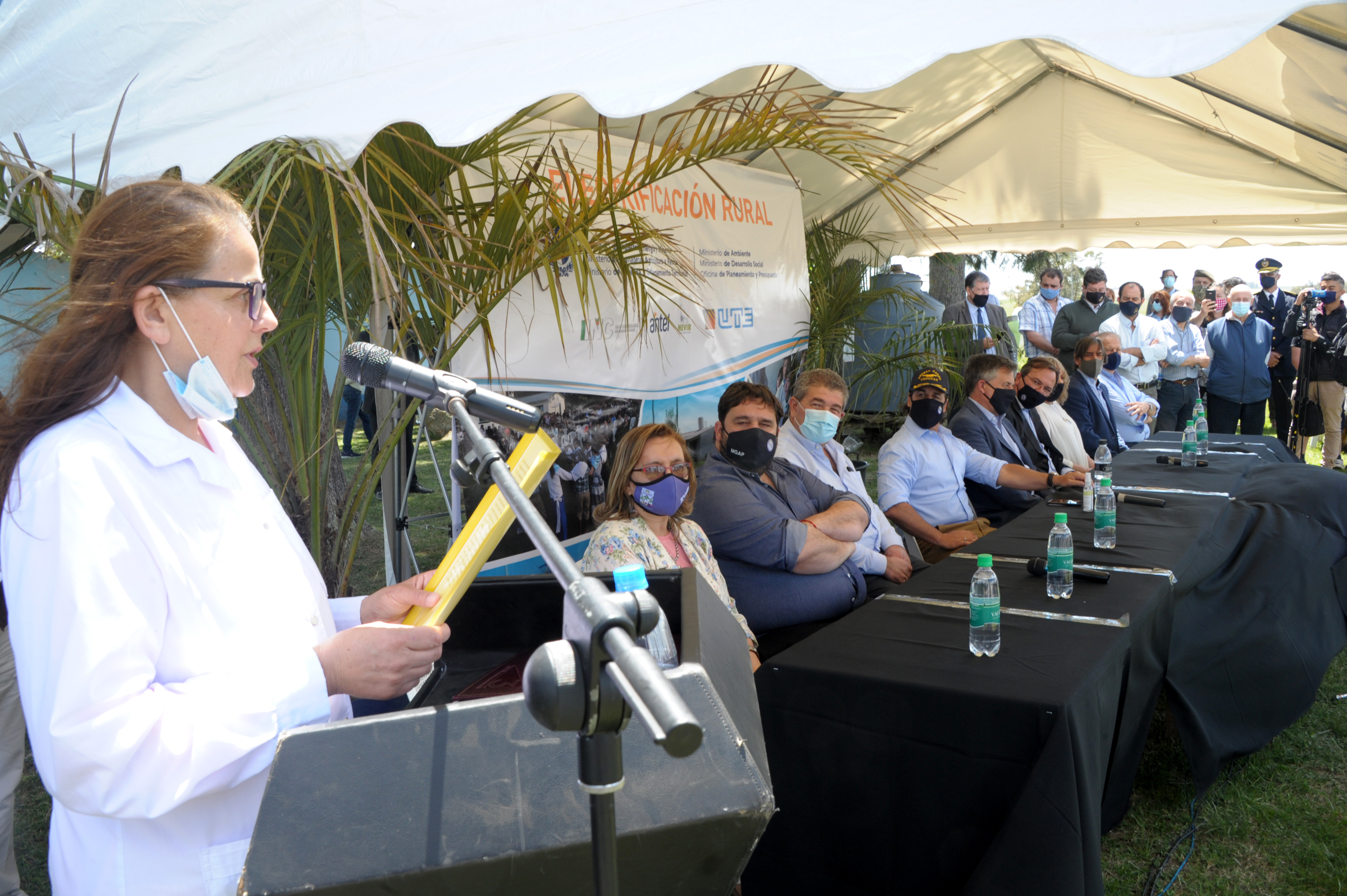 Acto de inauguración de obras de electrificación en Tacuarembó
