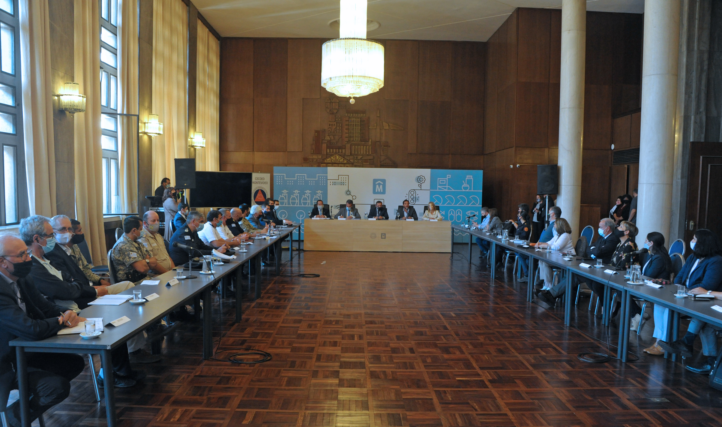 Secretario de Presidencia, Álvaro Delgado, participó de reunión y conferencia con Centro Coordinador de Emergencias Departamentales (Cecoed)