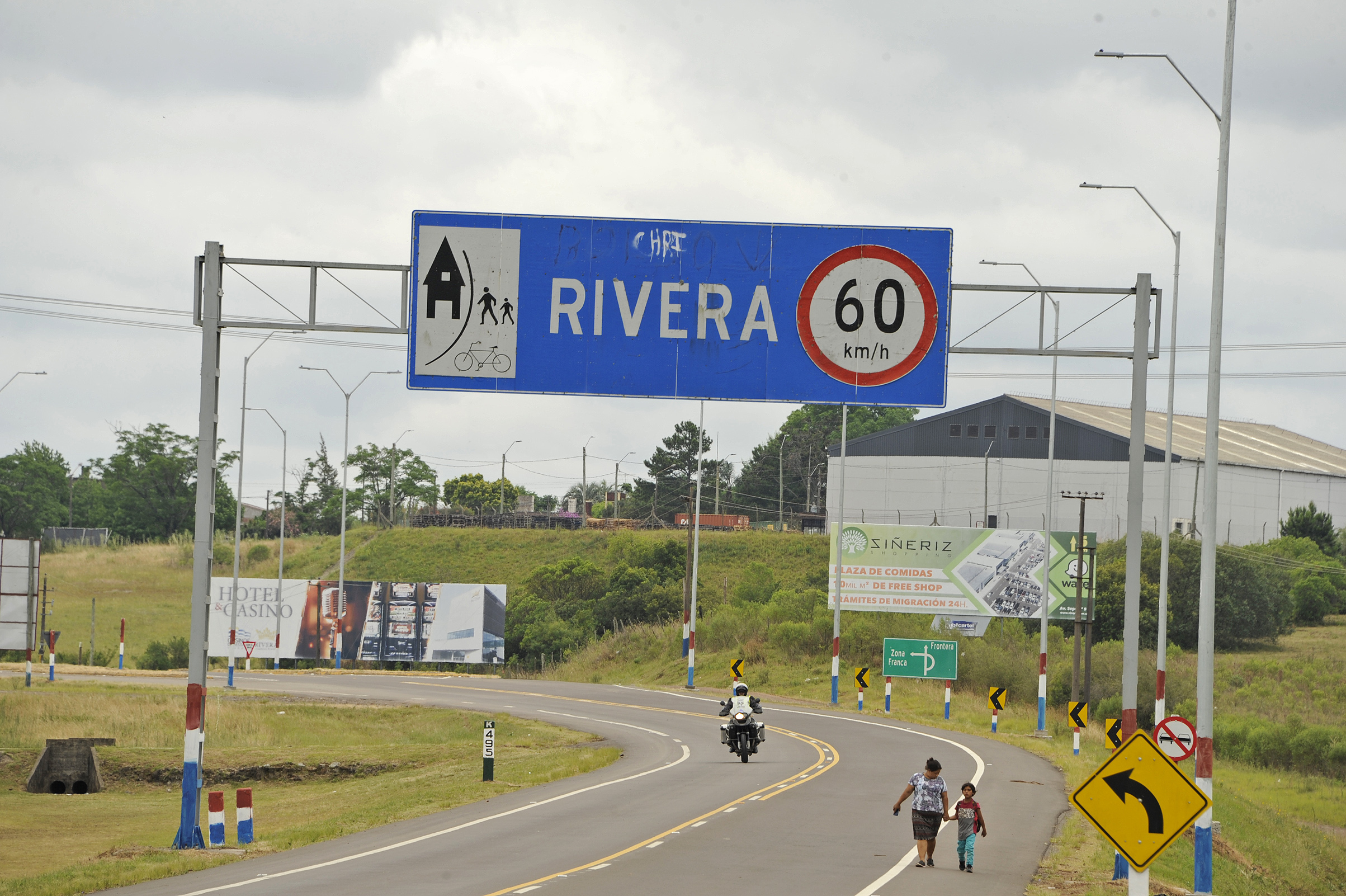 Acceso a ciudad de Rivera