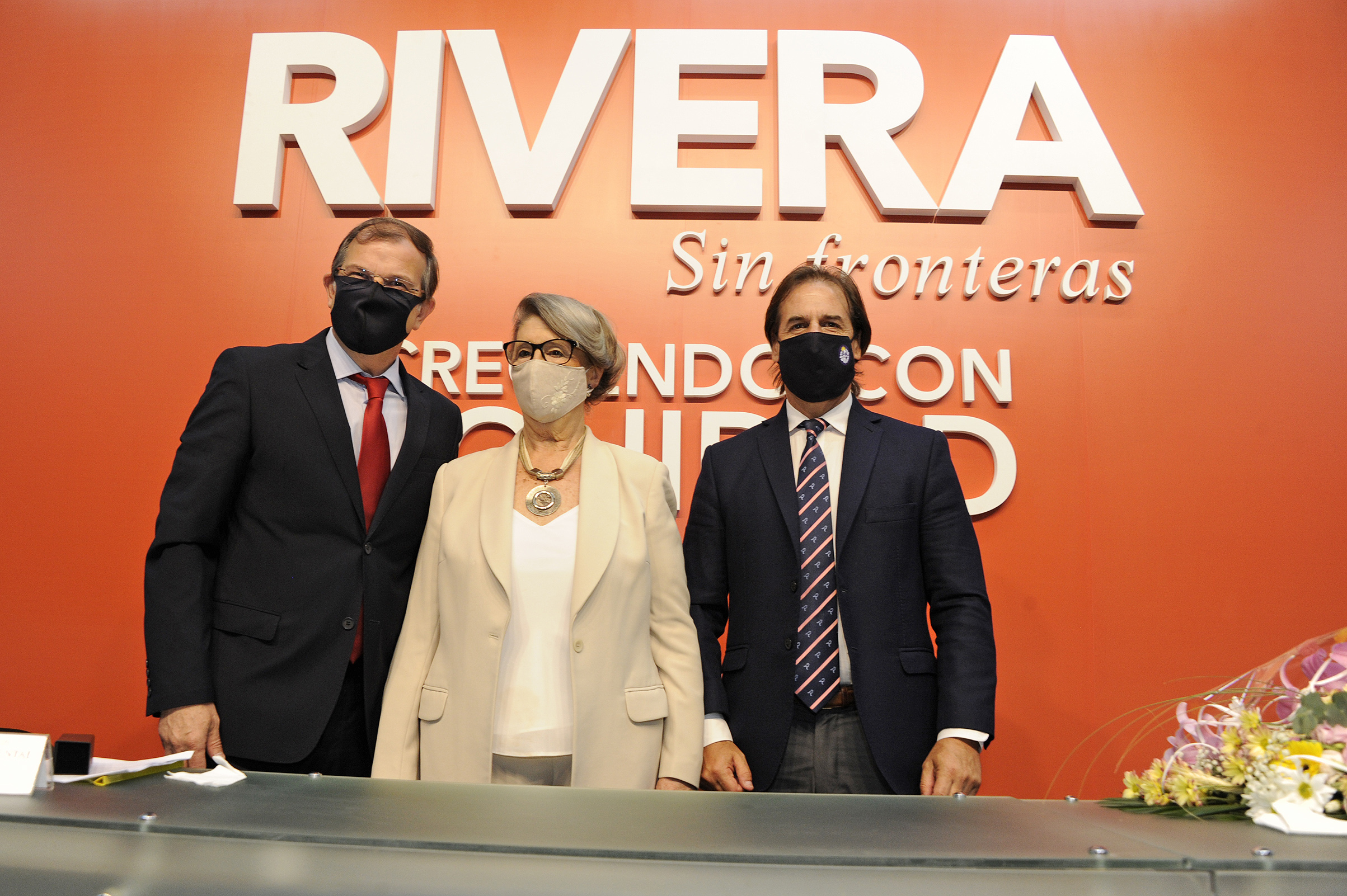 Presidente de la República, Luis Lacalle Pou, encabezó presencia de autoridades nacionales en asunción del nuevo intendente de Rivera, Richard Sander