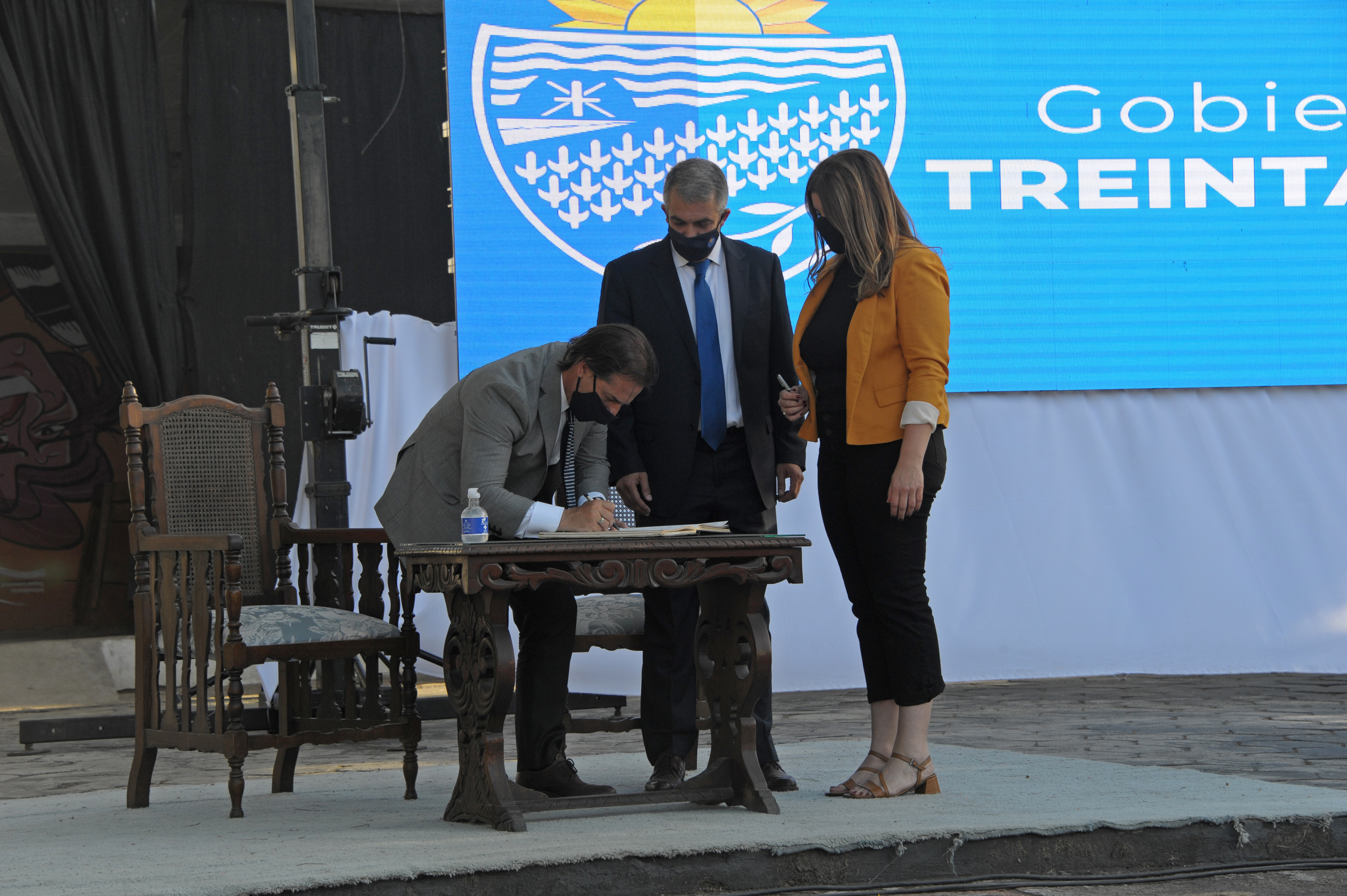 Presidente Luis Lacalle Pou participó, en Treinta y Tres, de la asunción del intendente Mario Silvera