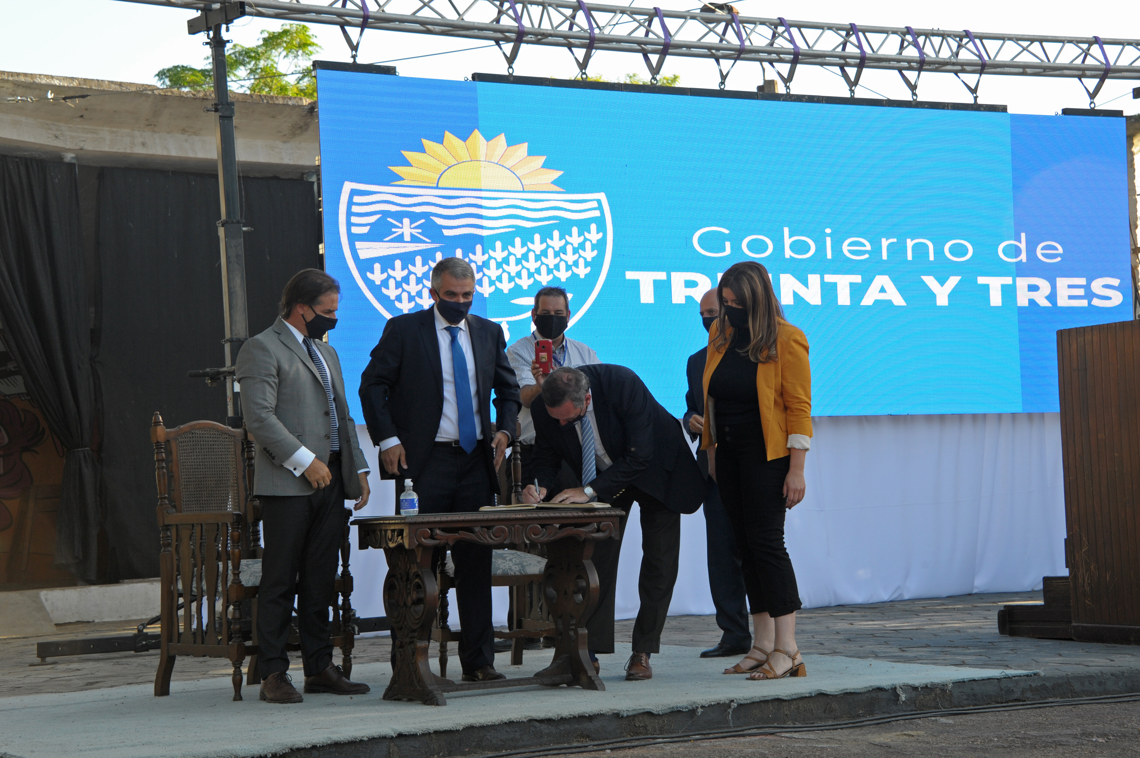 Presidente Luis Lacalle Pou participó, en Treinta y Tres, de la asunción del intendente Mario Silvera