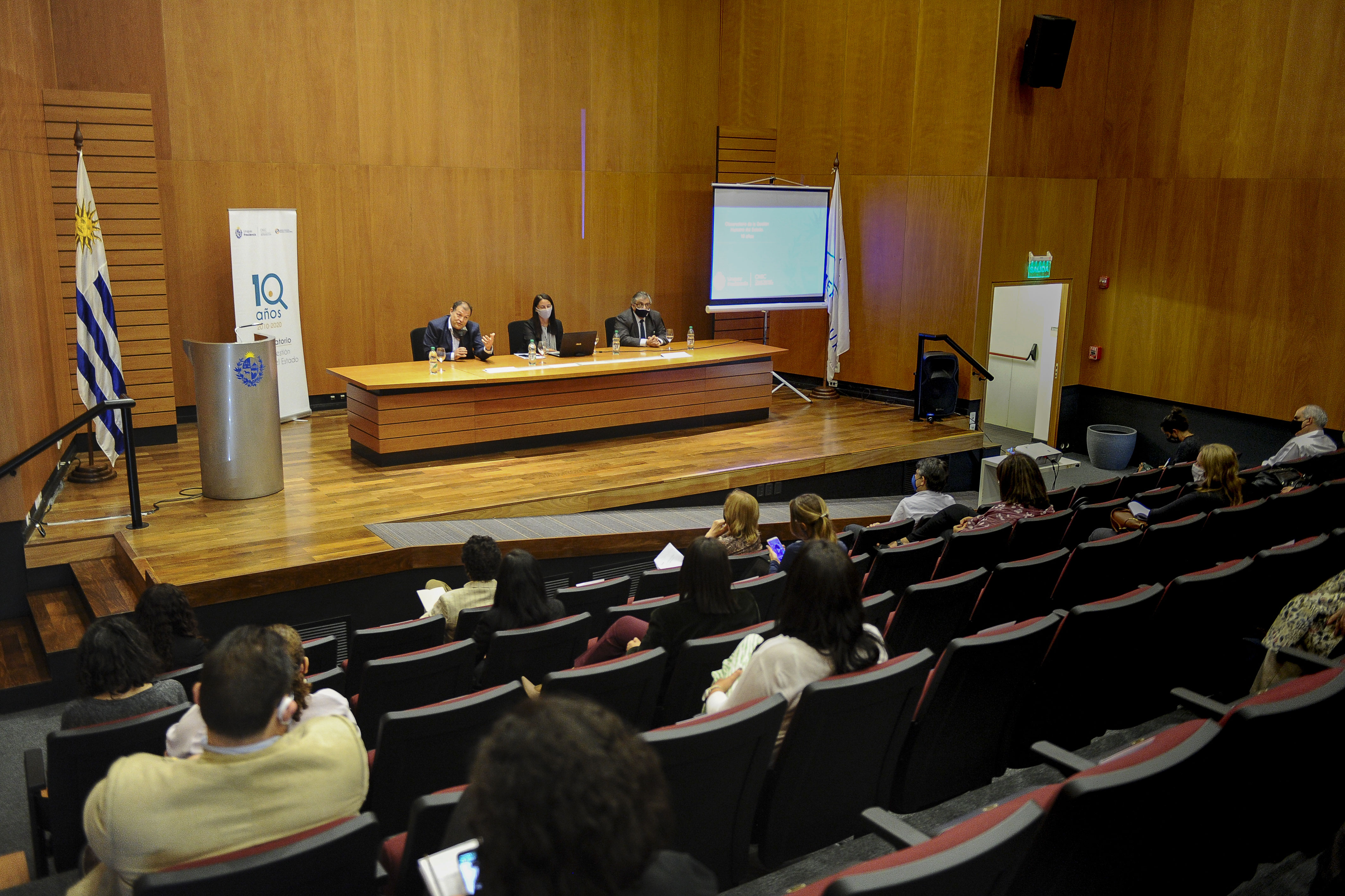 Director de la Oficina Nacional del Servicio Civil (ONSC), Conrado Ramos, haciendo uso de la palabra