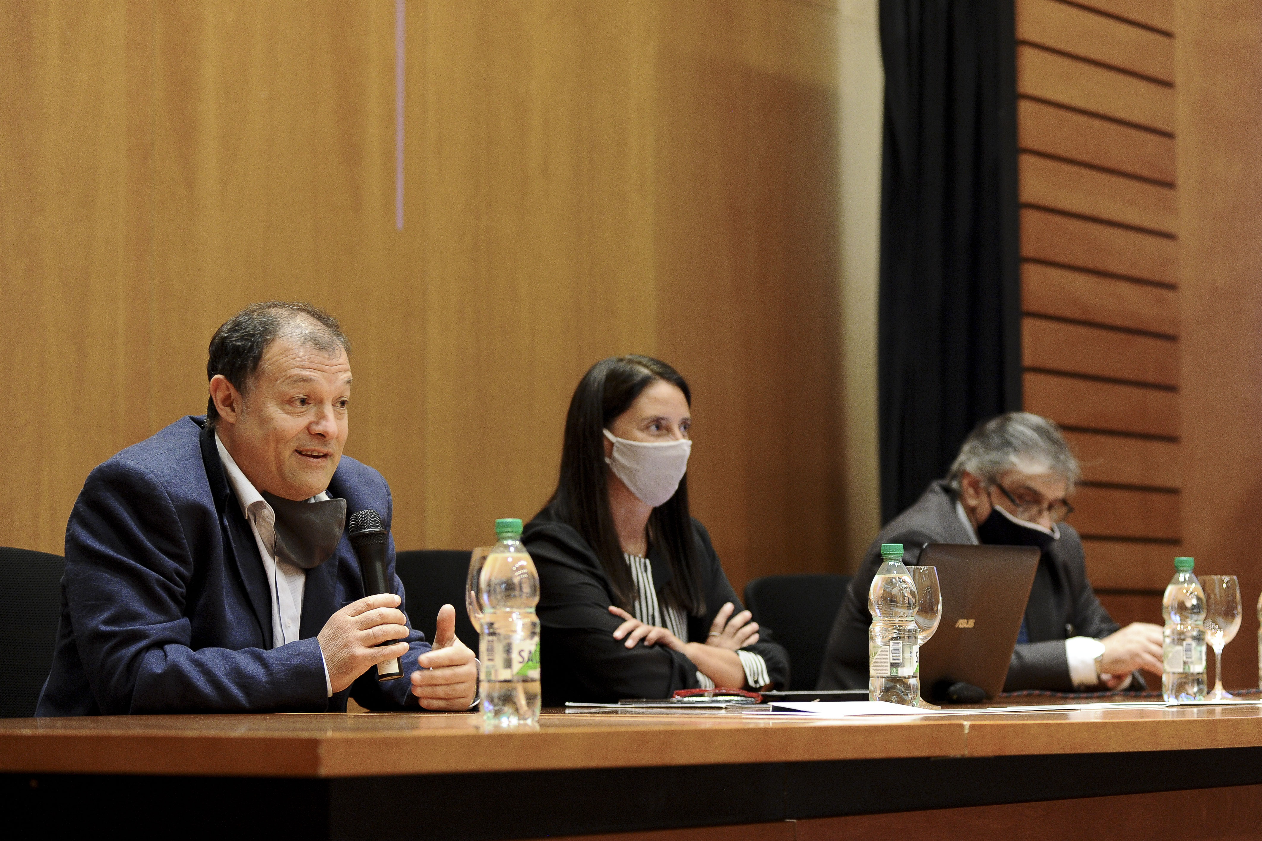 Conrado Ramos, Analía Corti y Ariel Sánchez