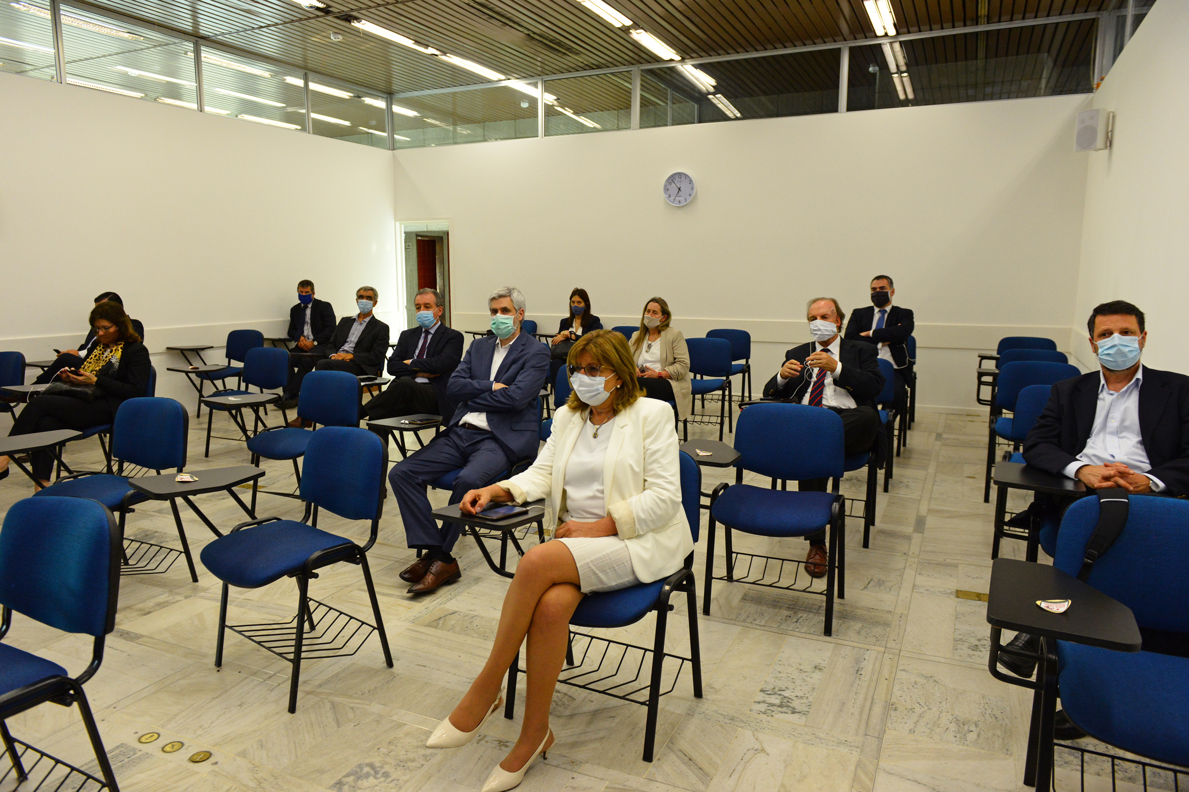 Autoridades de DGI durante las Jornadas Tributarias 2020