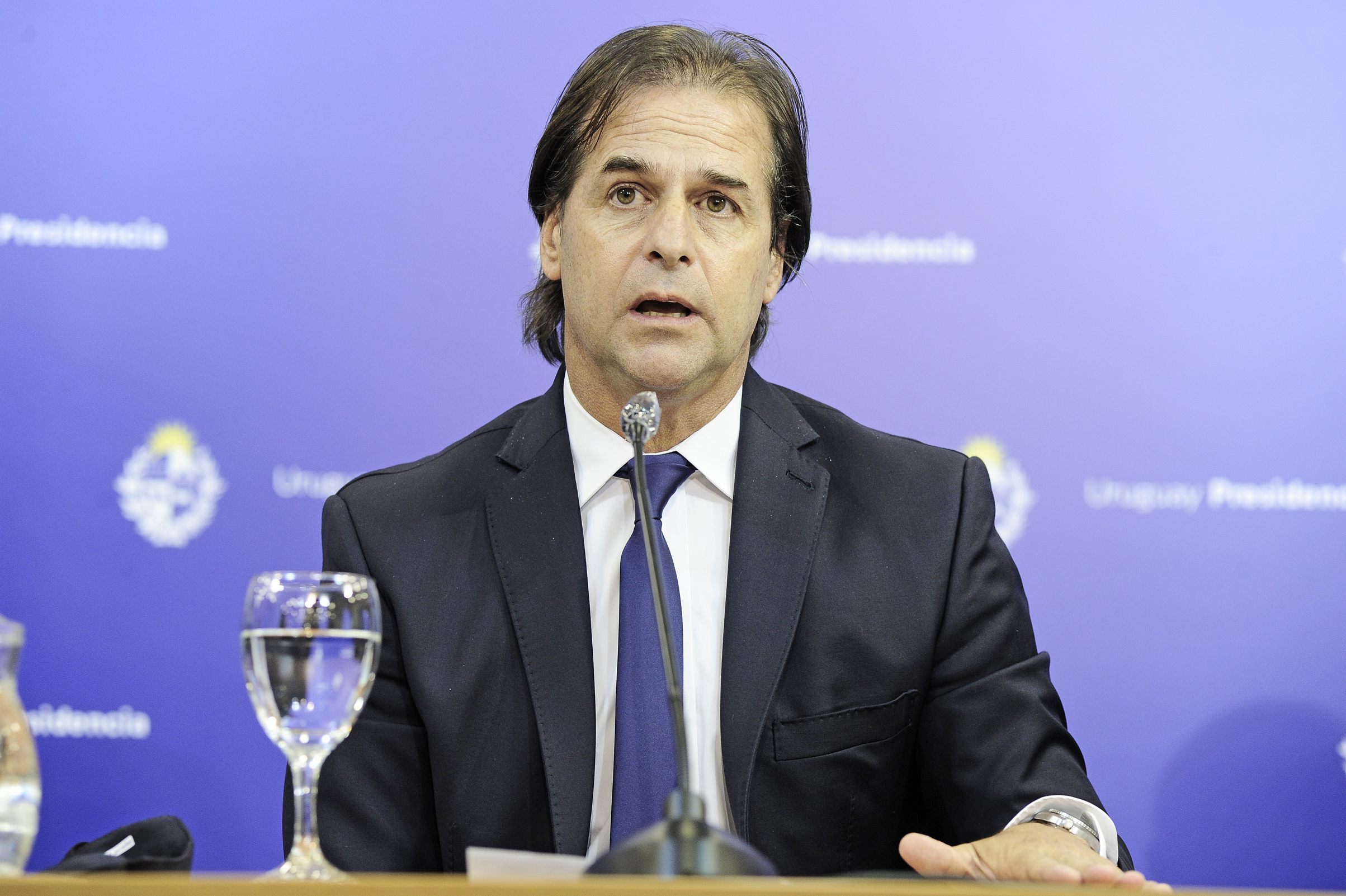 Presidente de la República, Luis Lacalle Pou, encabezó conferencia de prensa en Torre Ejecutiva