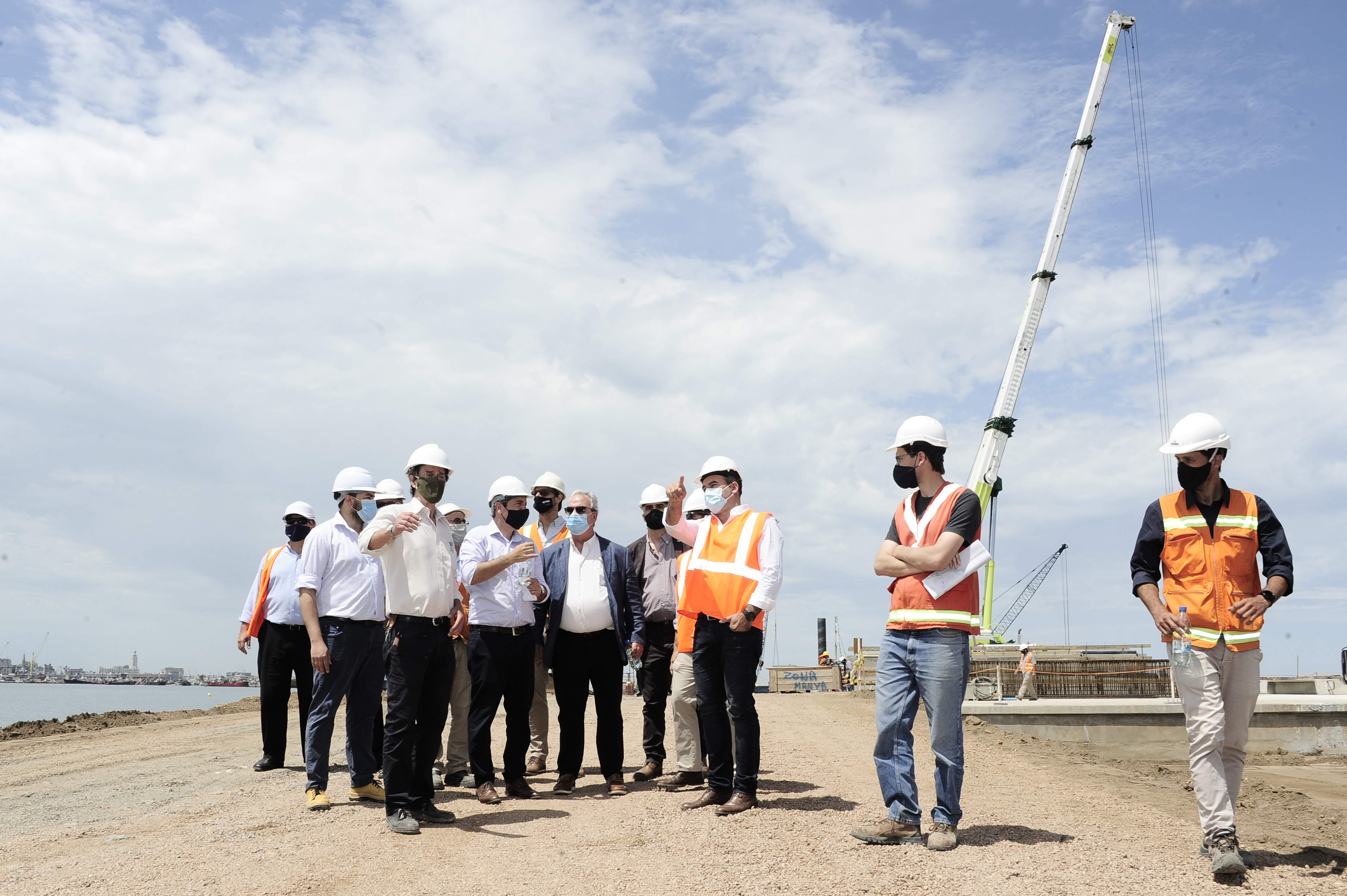 Recorrida por obras del puerto de Capurro