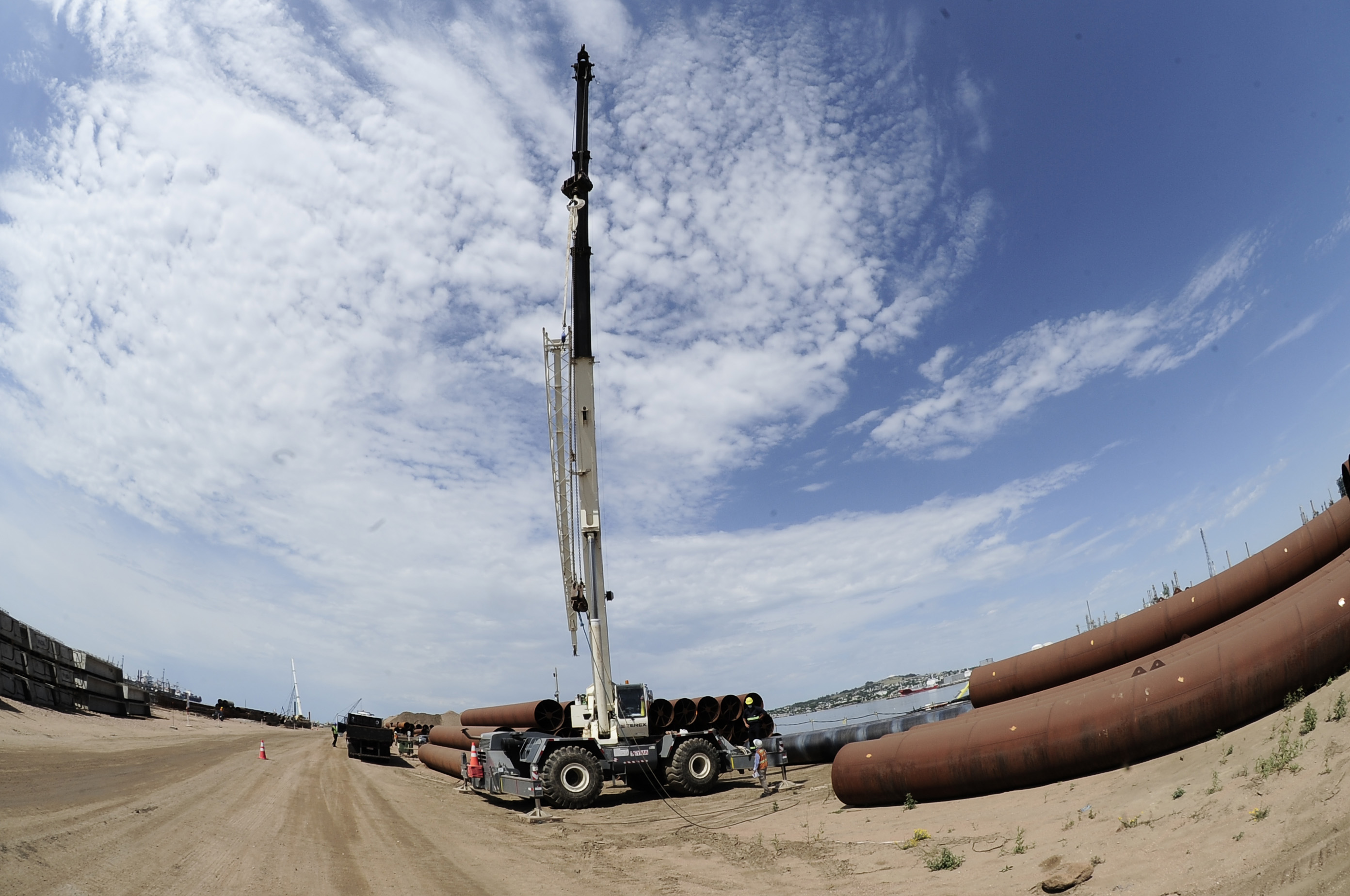 Recorrida por obras del puerto de Capurro