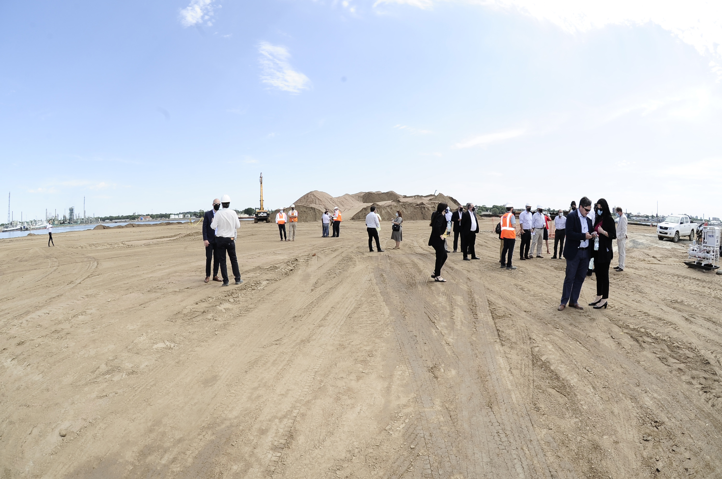 Recorrida por obras del puerto de Capurro