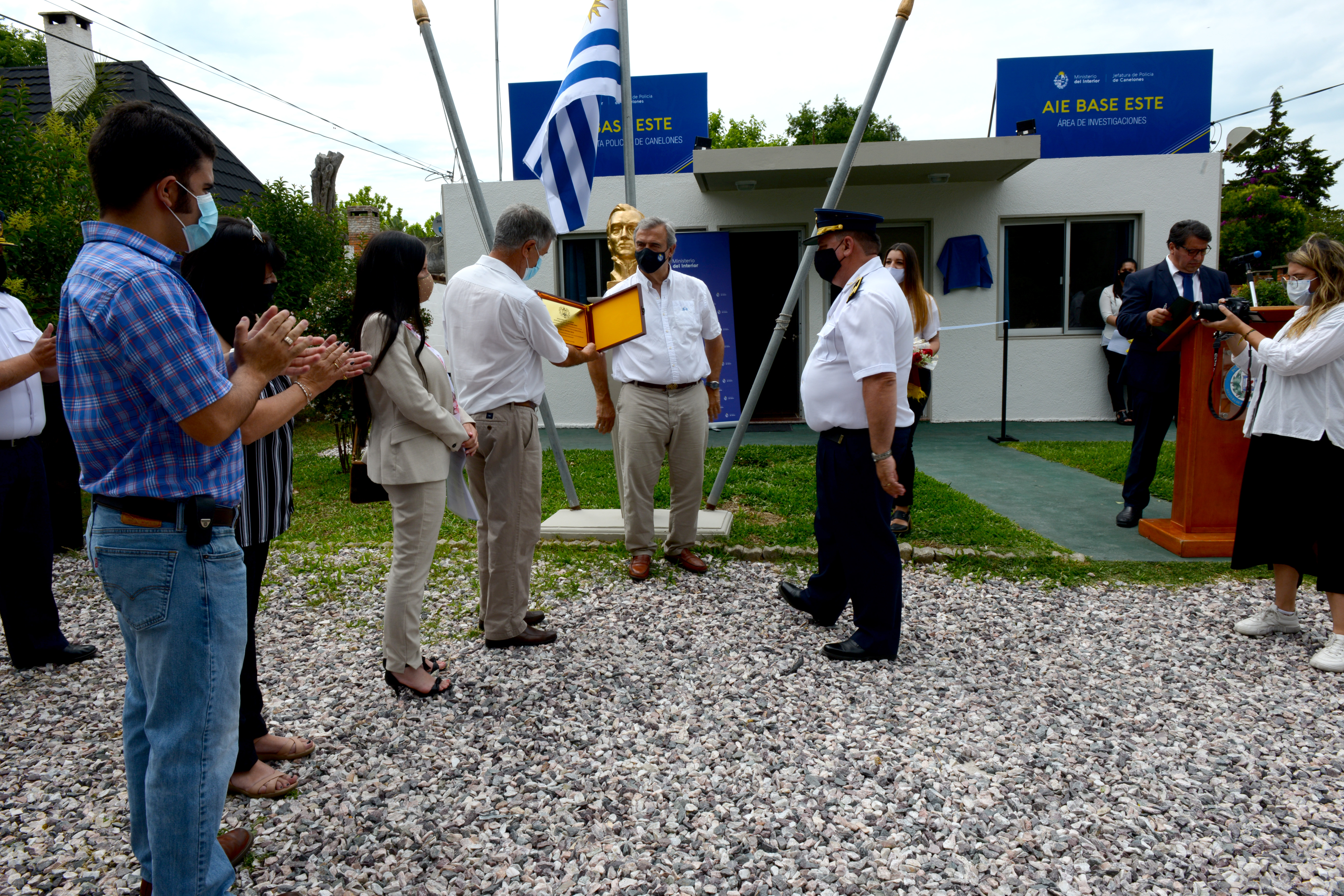Reinauguró las Bases Este de la Unidad de Respuesta Policial de Canelones y del Área de Investigaciones, en Atlántida