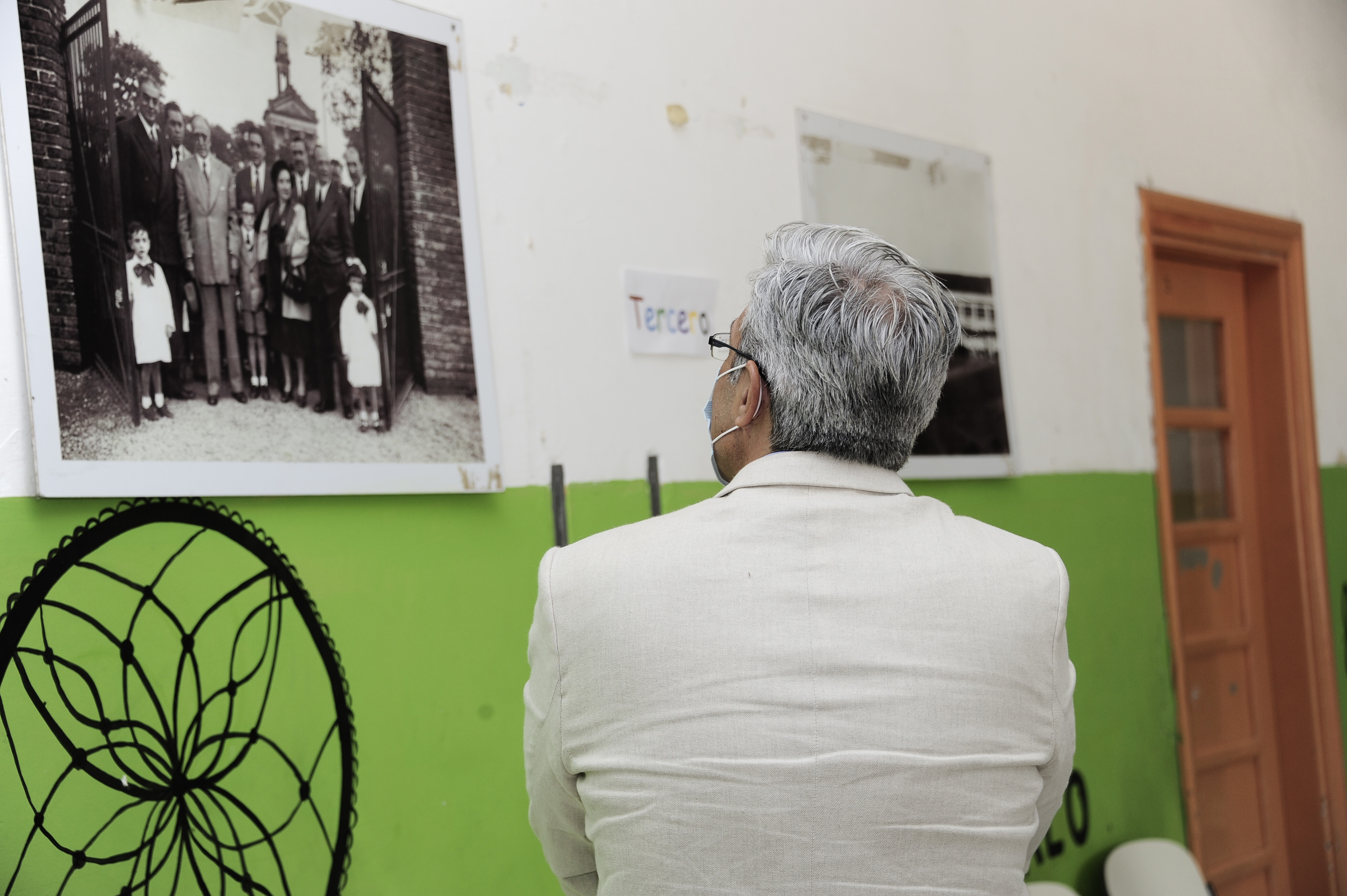 Robert Silva en Escuela N°. 157 Villa García dando inicio a programa de Escuelas de verano 2021