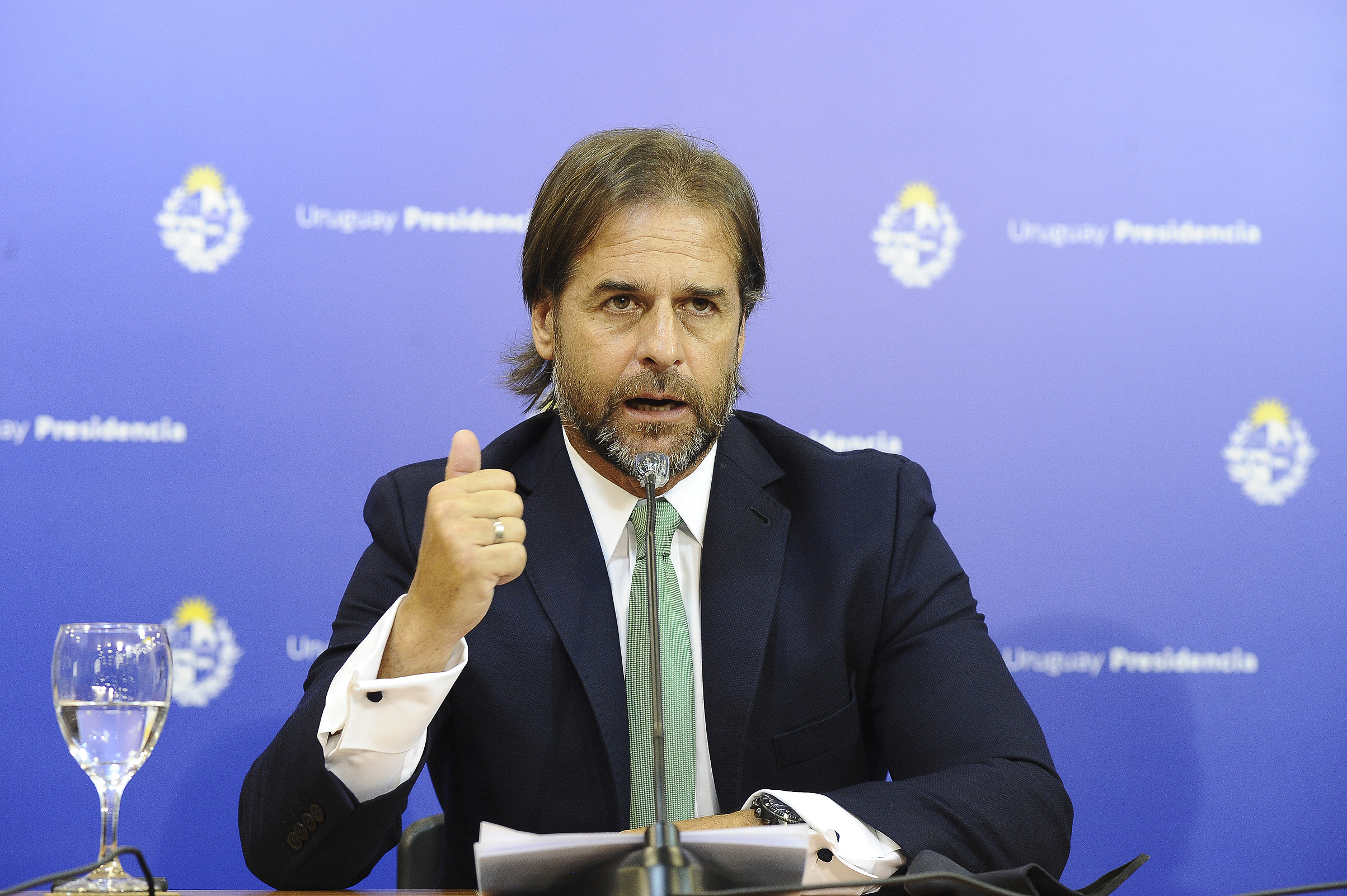 Presidente de la República, Luis Lacalle Pou, encabezó conferencia de prensa en Torre Ejecutiva