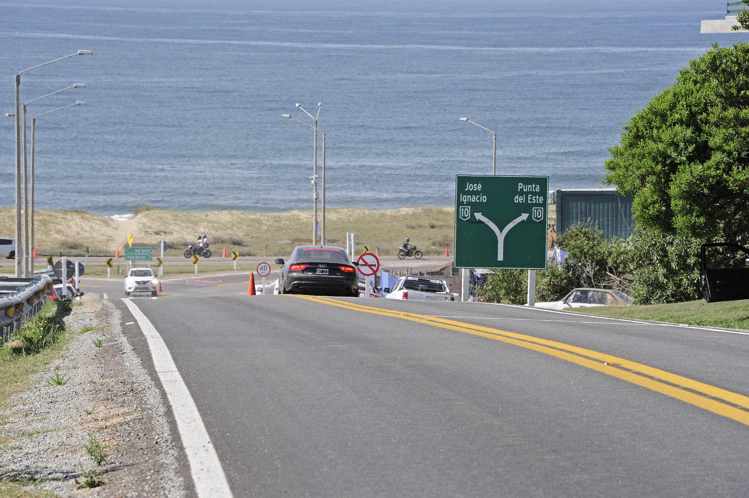 Inauguaración de obras en rutas 10 y 104