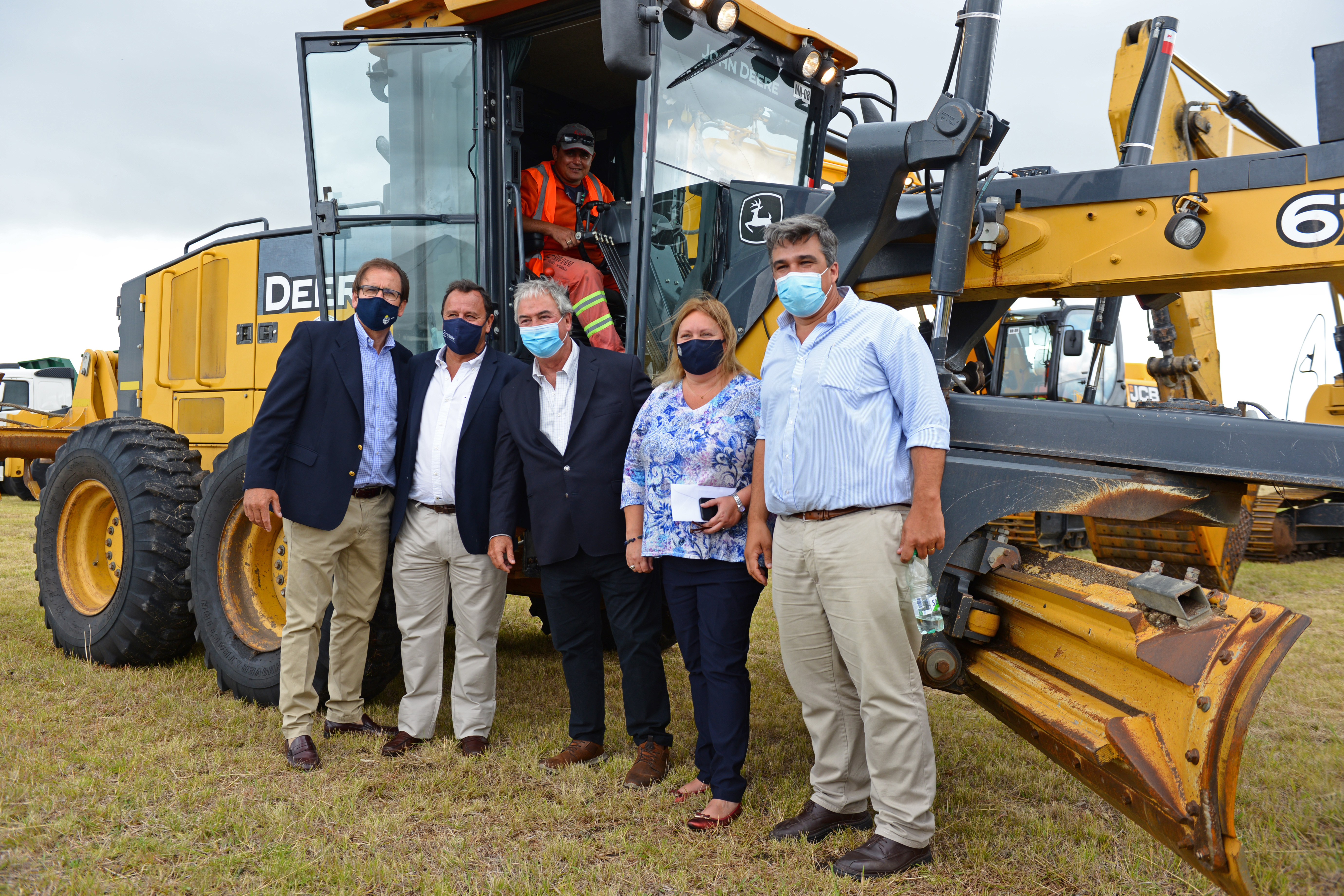 Ceremonia de comienzo de obras en la ruta 3, en el departamento de San José