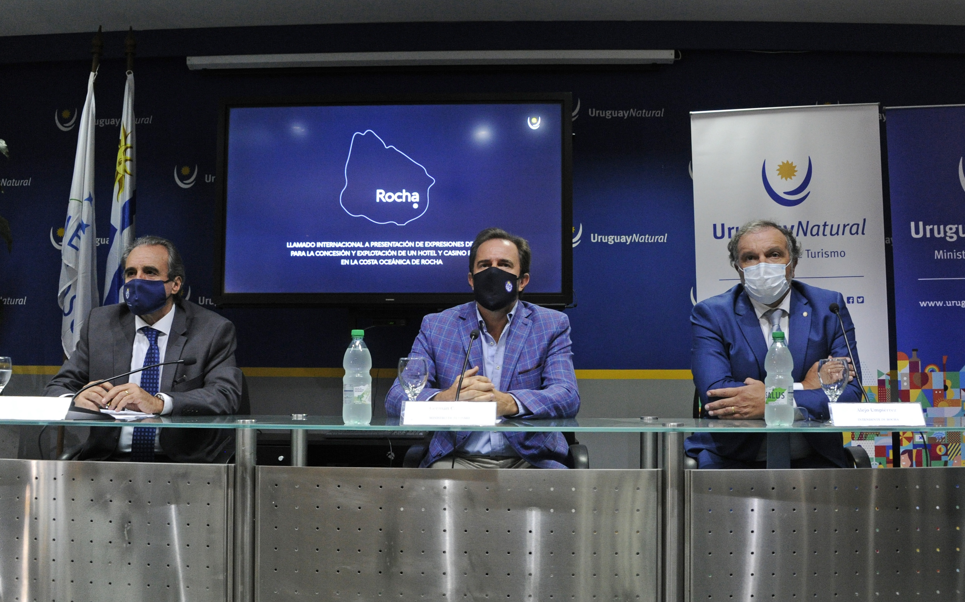 Remo Monzeglio, Germán Cardoso y Alejo Umpiérrez