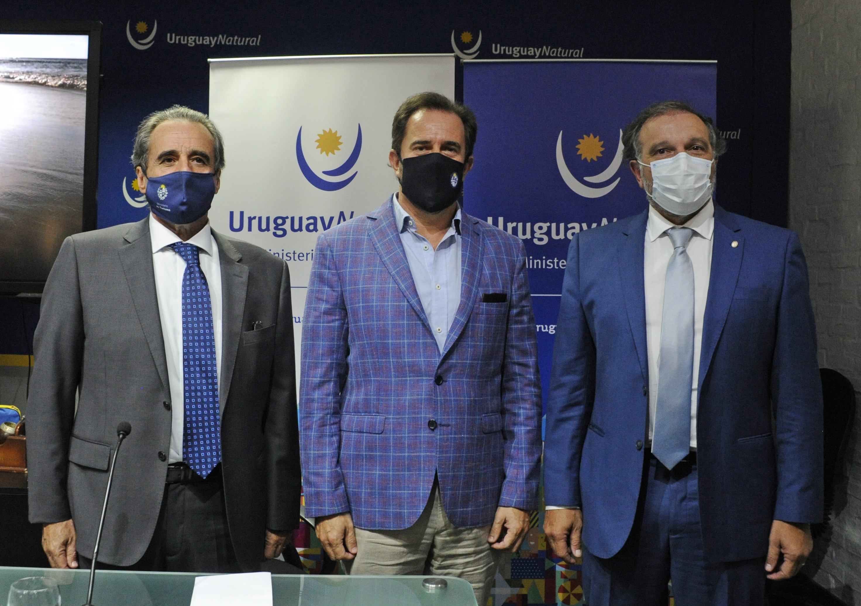 Remo Monzeglio, Germán Cardoso y Alejo Umpiérrez