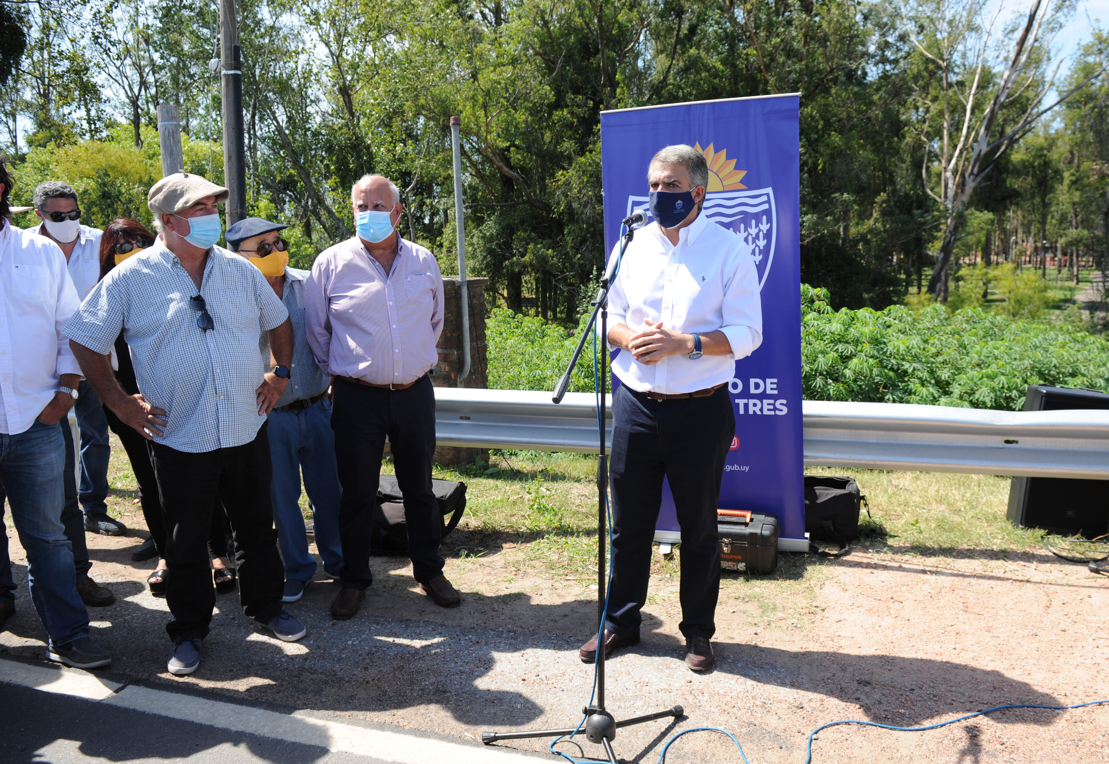 Inauguración del puente Maestro Rubén Lena, que permite el acceso a la ciudad de Treinta y Tres por la ruta 8