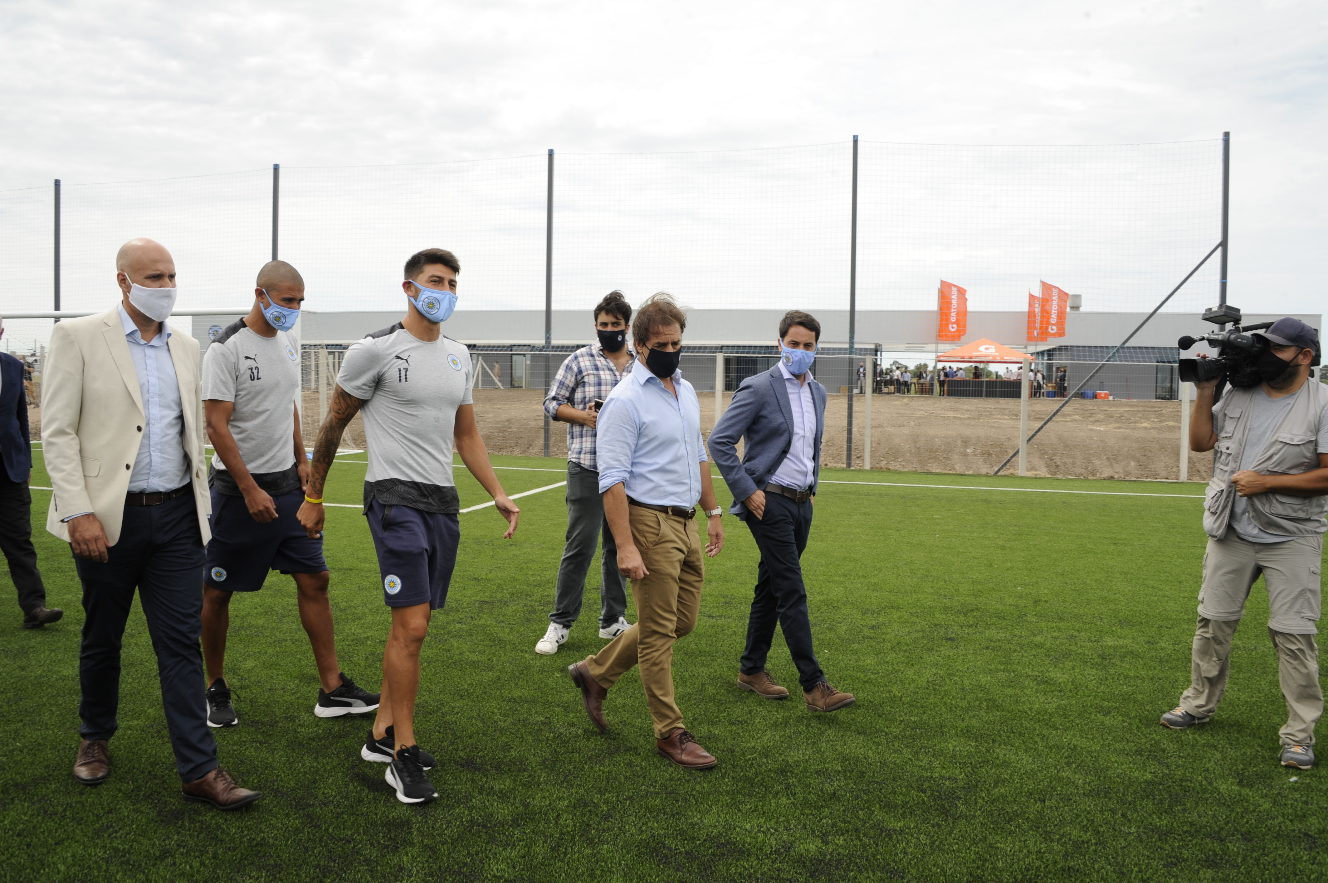 Presidente Lacalle Pou, en complejo deportivo City Torque
