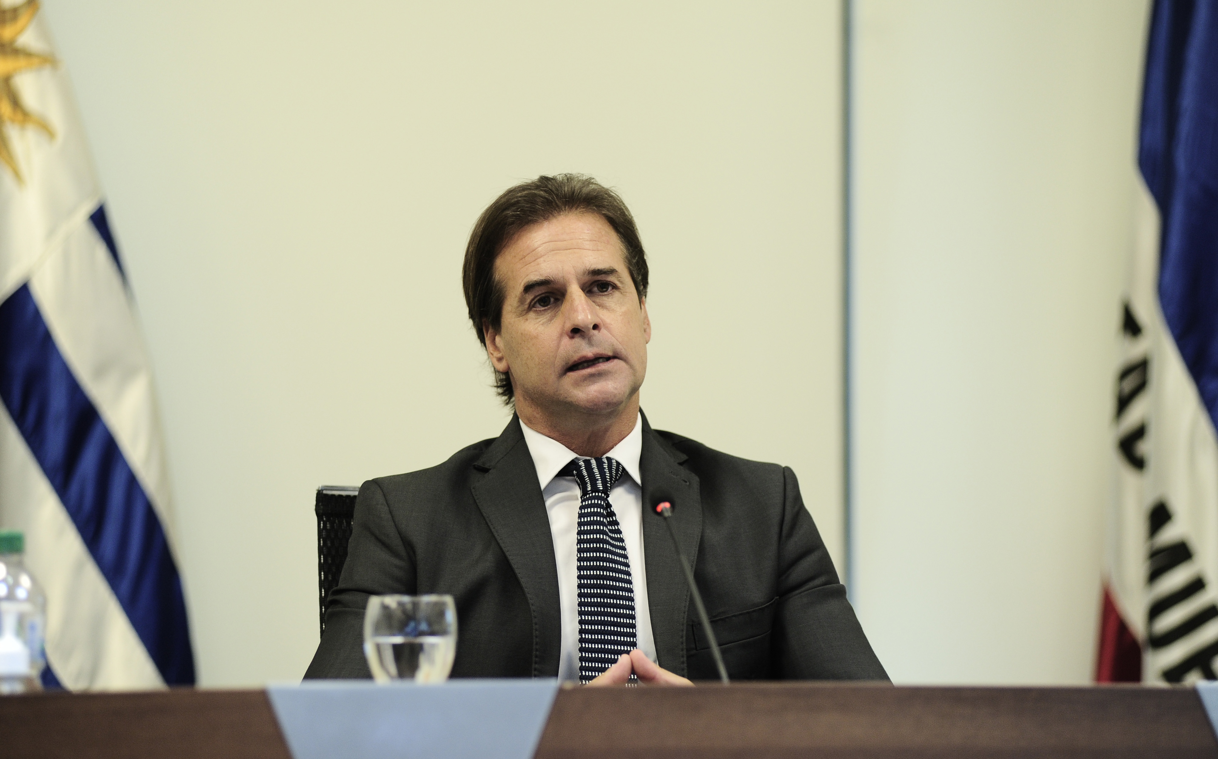 Presidente Lacalle Pou durante la 27.ª Cumbre Iberoamericana de Jefes de Estado y de Gobierno