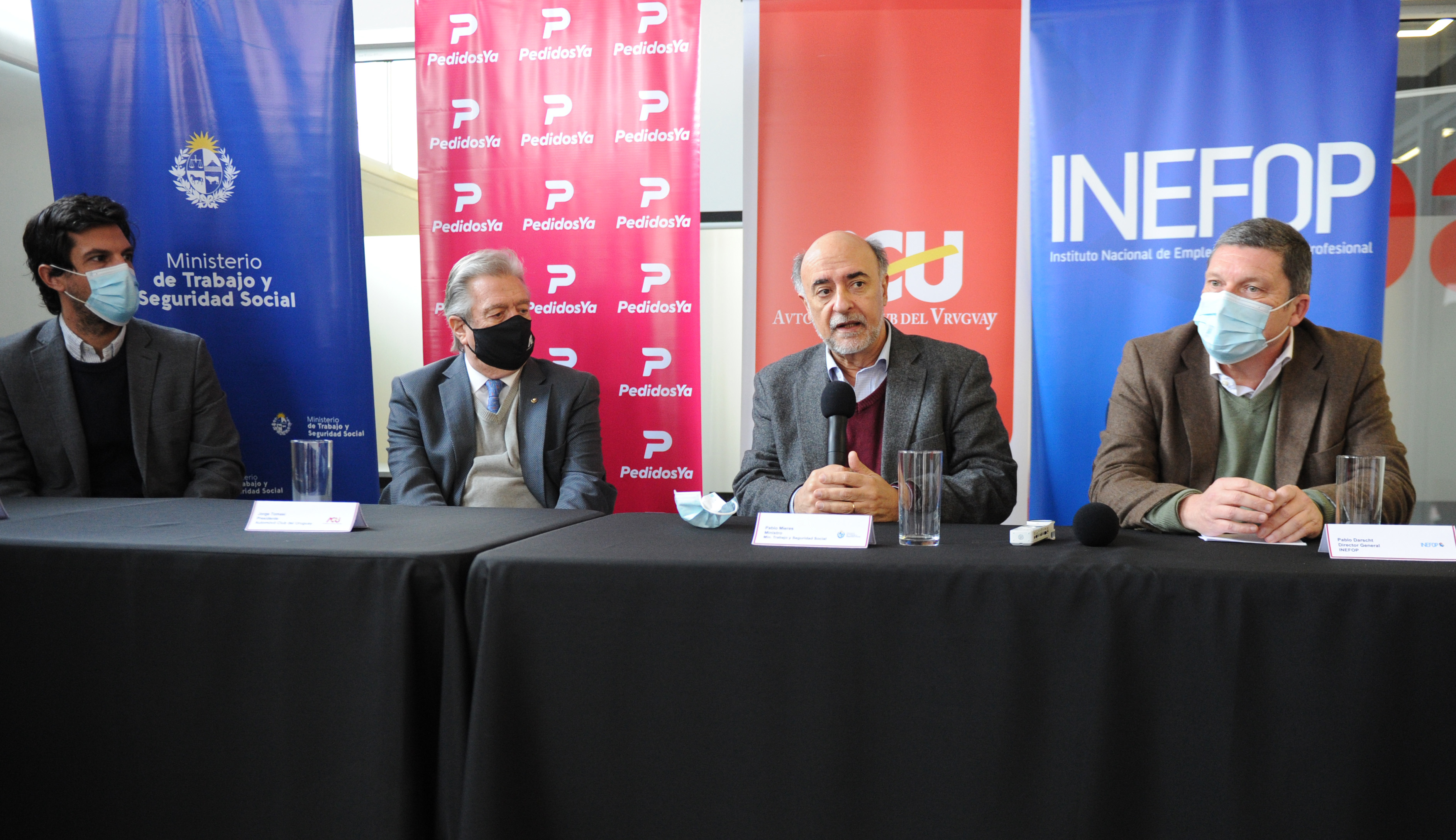 Lanzamiento de capacitación de Inefop a repartidores de Pedidos Ya