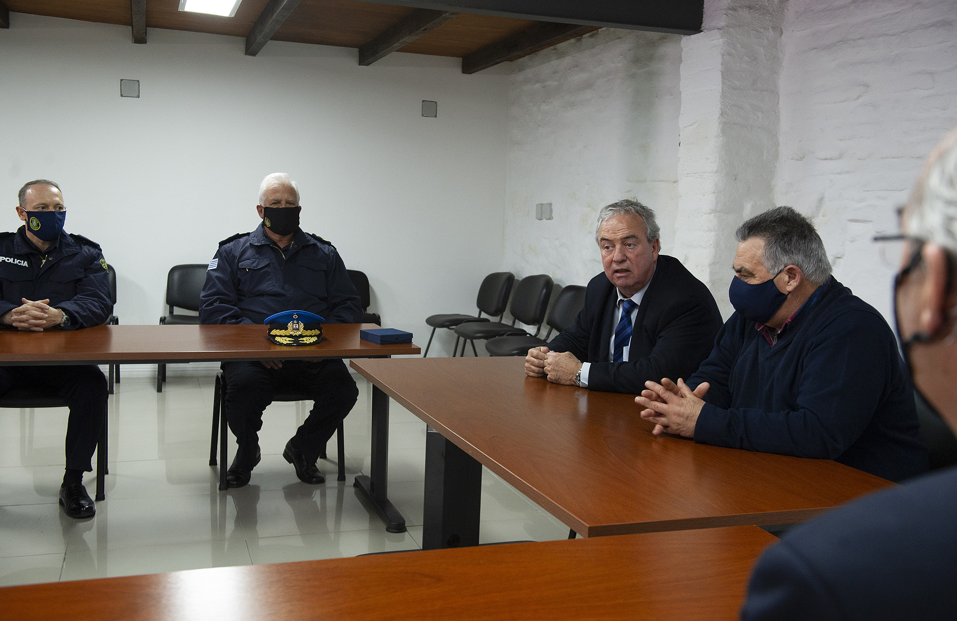 Ministro del Interior, Luis Alberto Heber encabezó reunión en Intendencia de Durazno