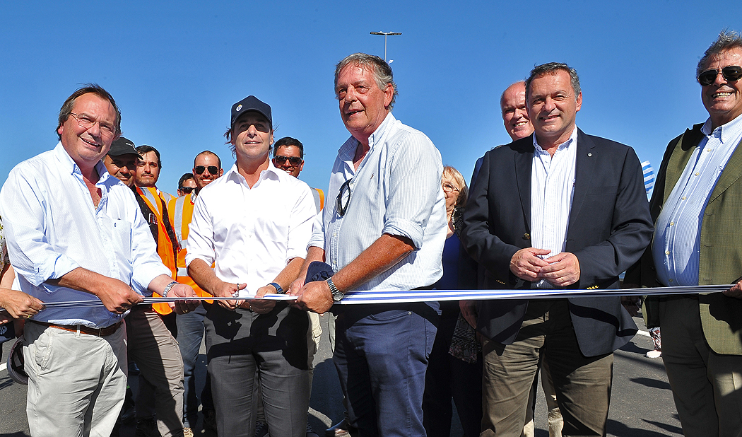 Inauguración de intercambiador en ruta 99, ingreso a Solís