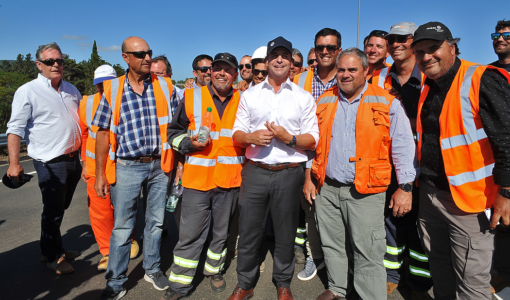 Inauguración de intercambiador en ruta 99, ingreso a Solís