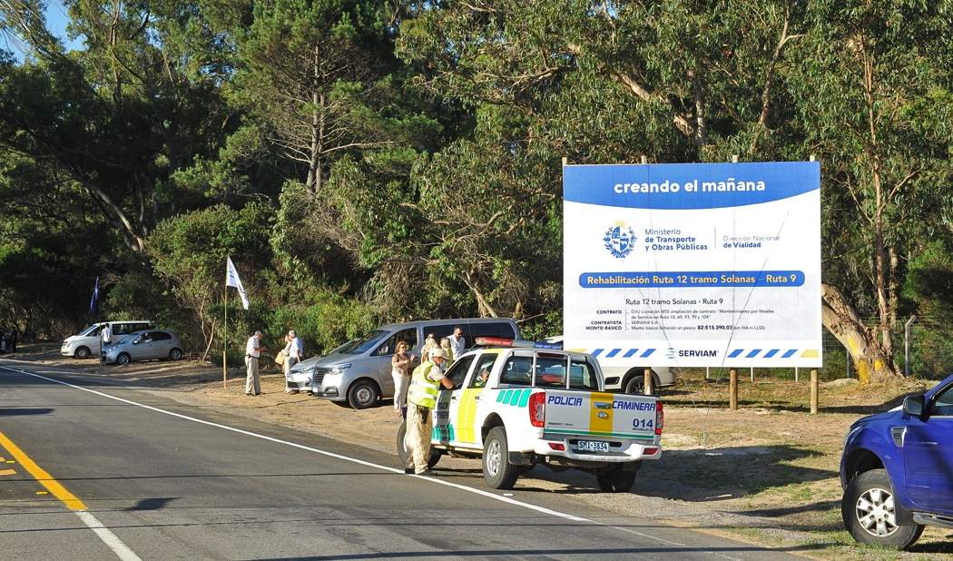 Inauguración de obras en ruta 12 e interbalnearia