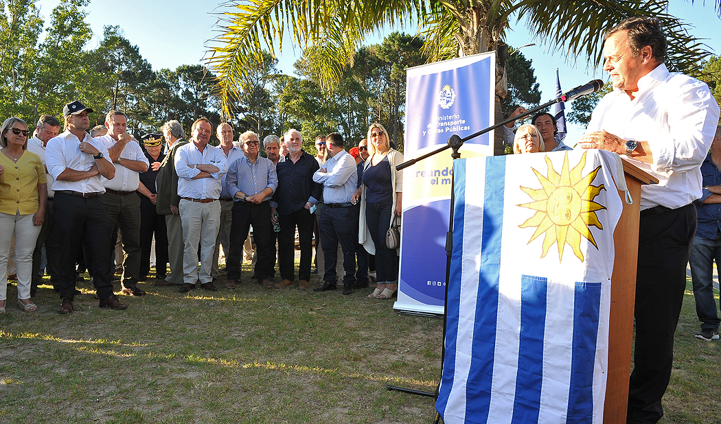 Inauguración de obras en ruta 12 e interbalnearia