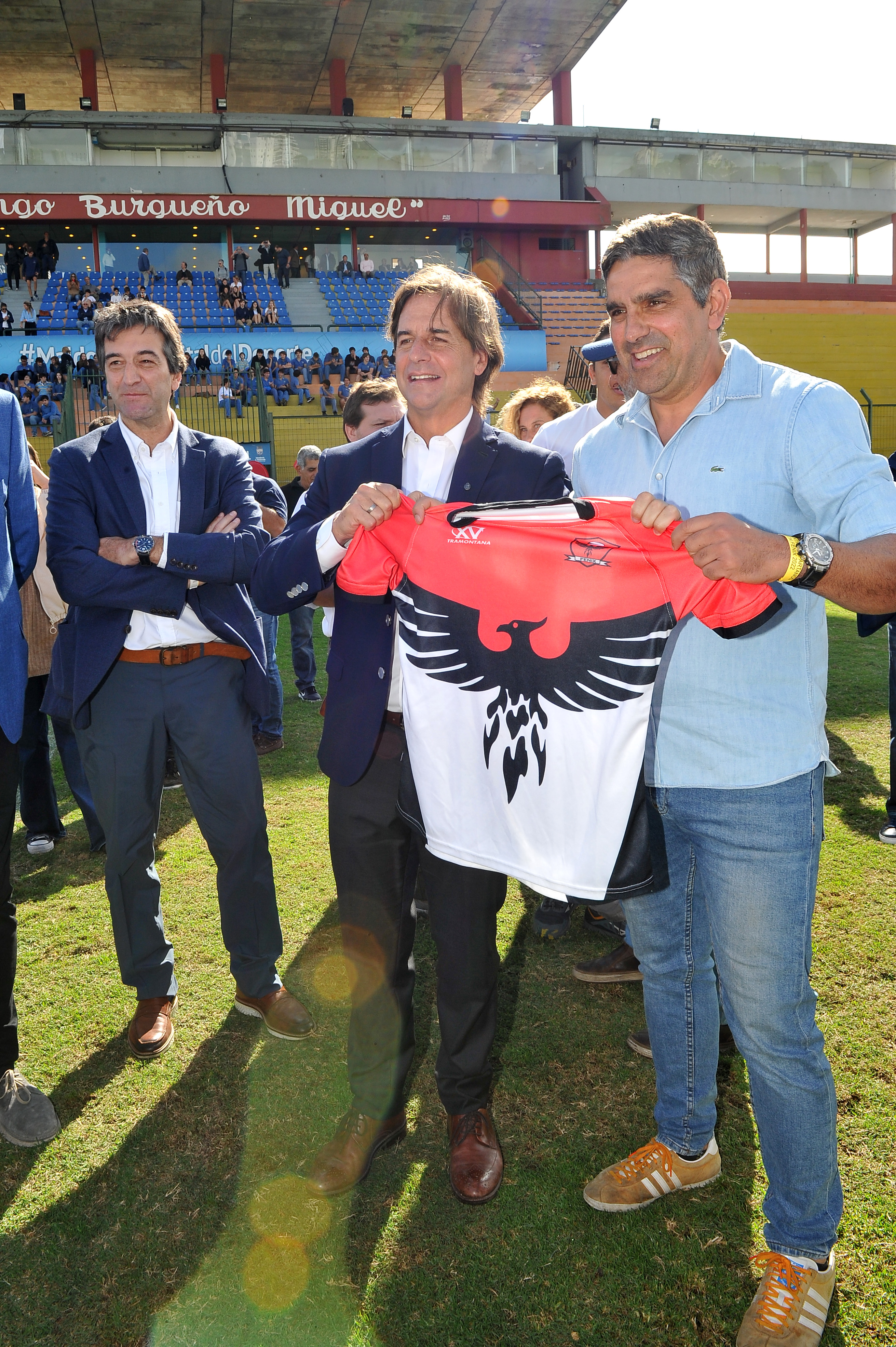 Luis Lacalle Pou asistió al encuentro internacional de rugby inclusivo