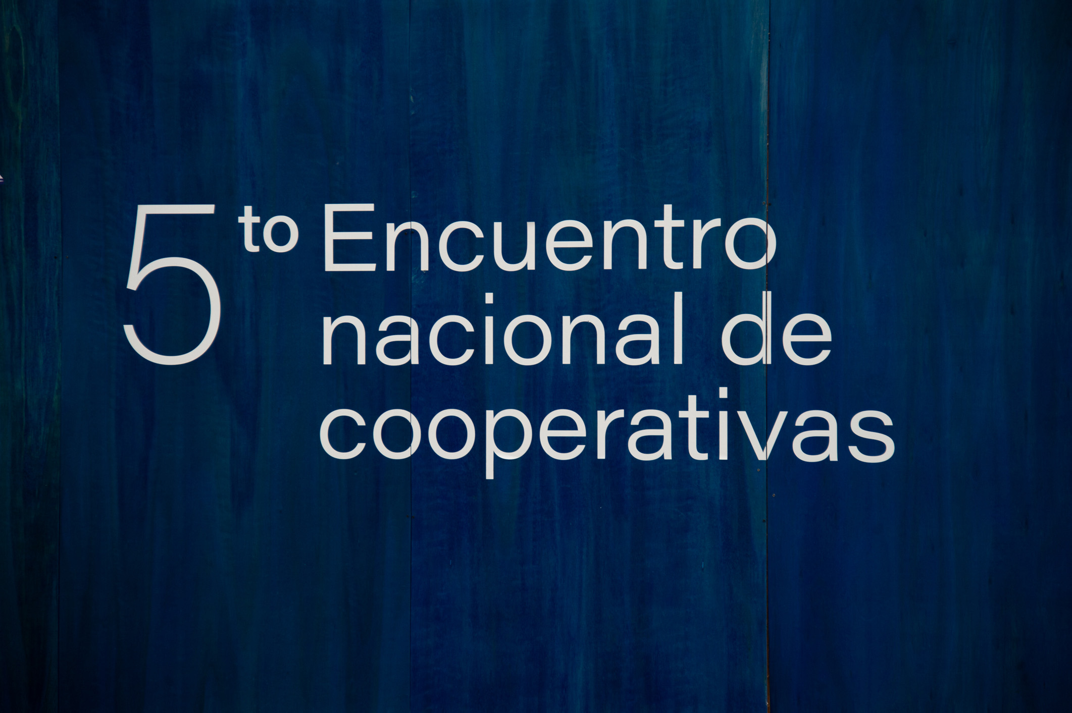 Autoridades del Gobierno en acto de inauguración del 5°. Encuentro Nacional de Cooperativas