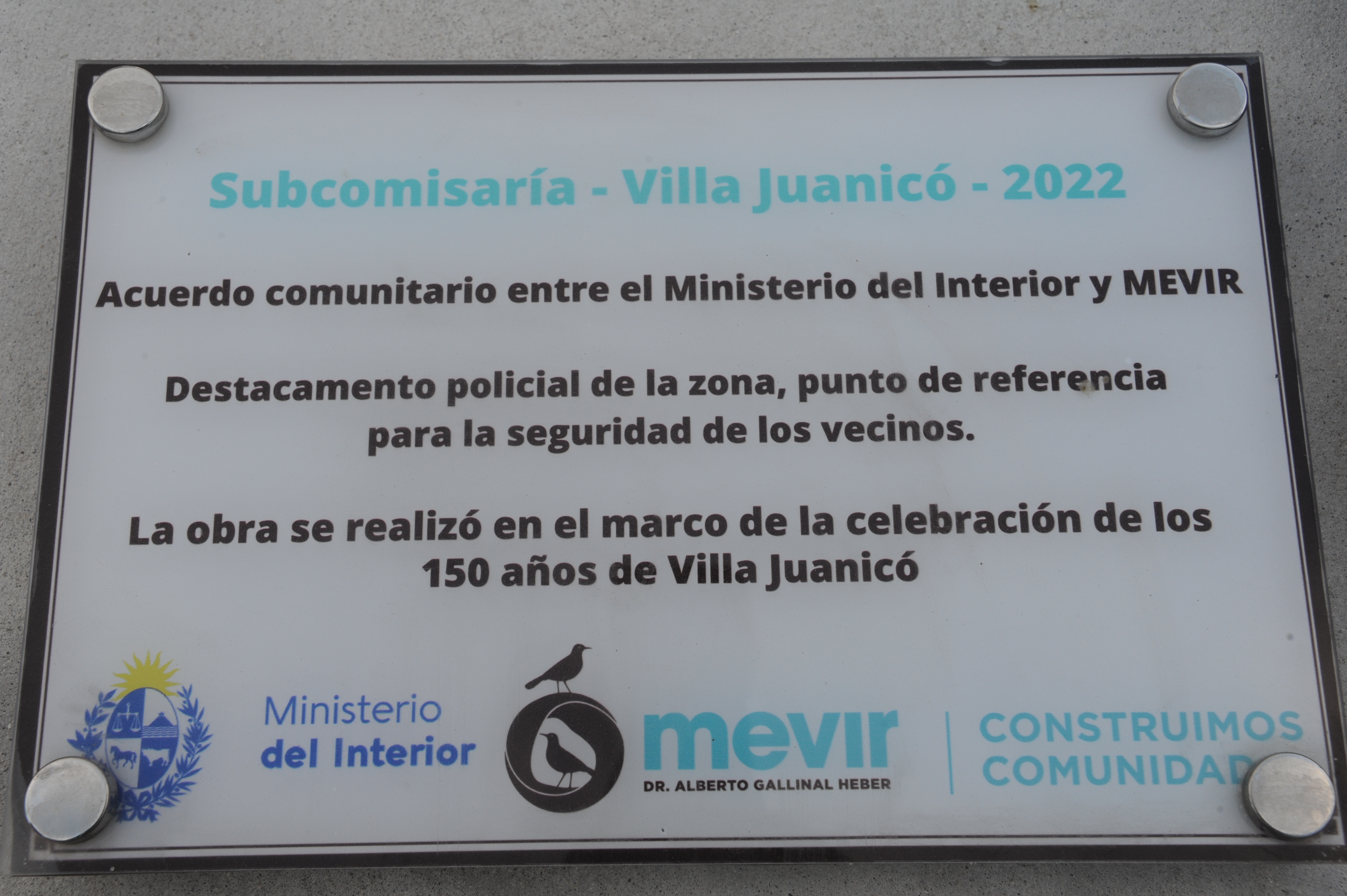 Luego de 12 años, reabrió subcomisaría Villa Juanicó que priorizará cercanía con los vecinos