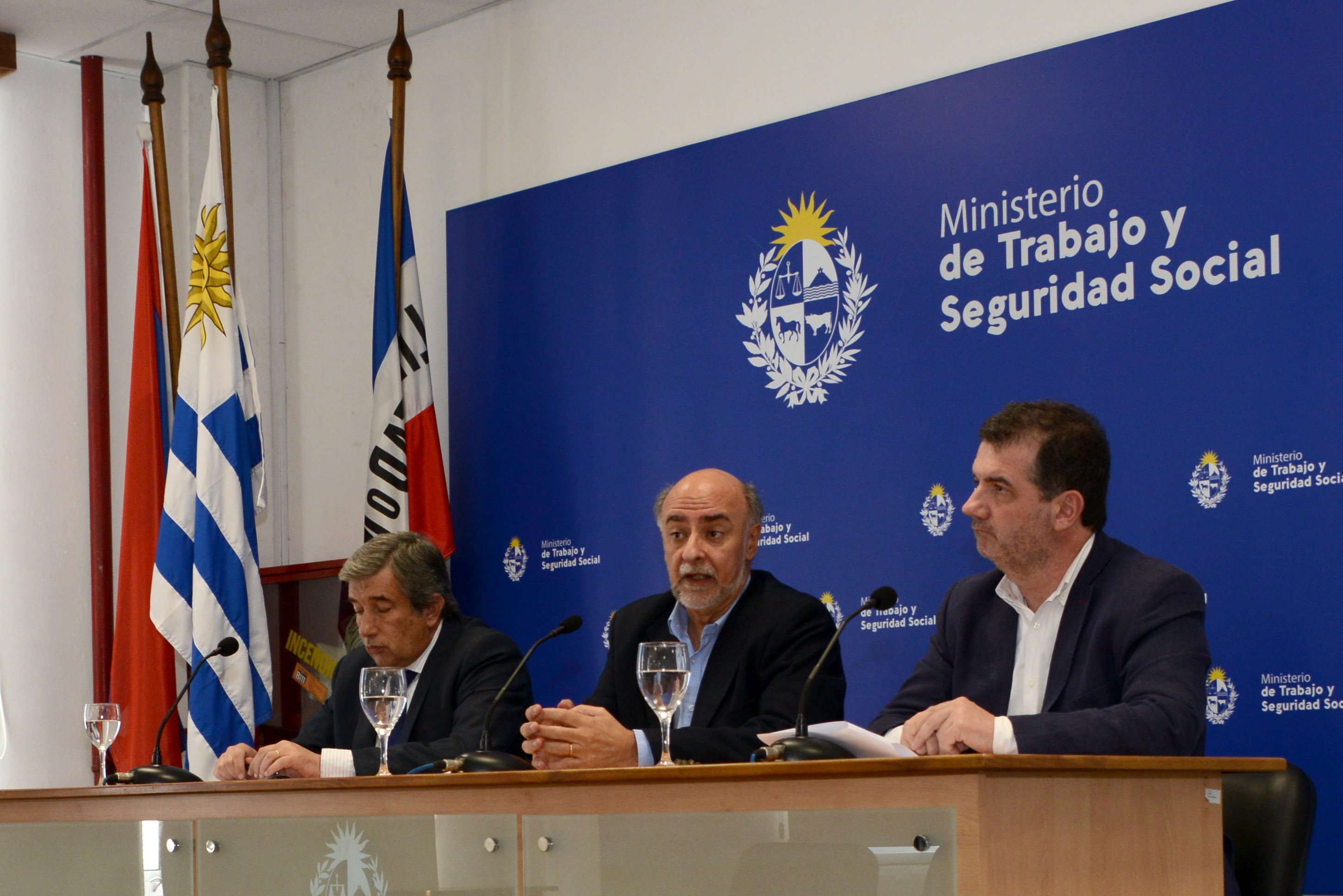 Conferencia de las autoridades del Ministerio de Trabajo y Seguridad Social