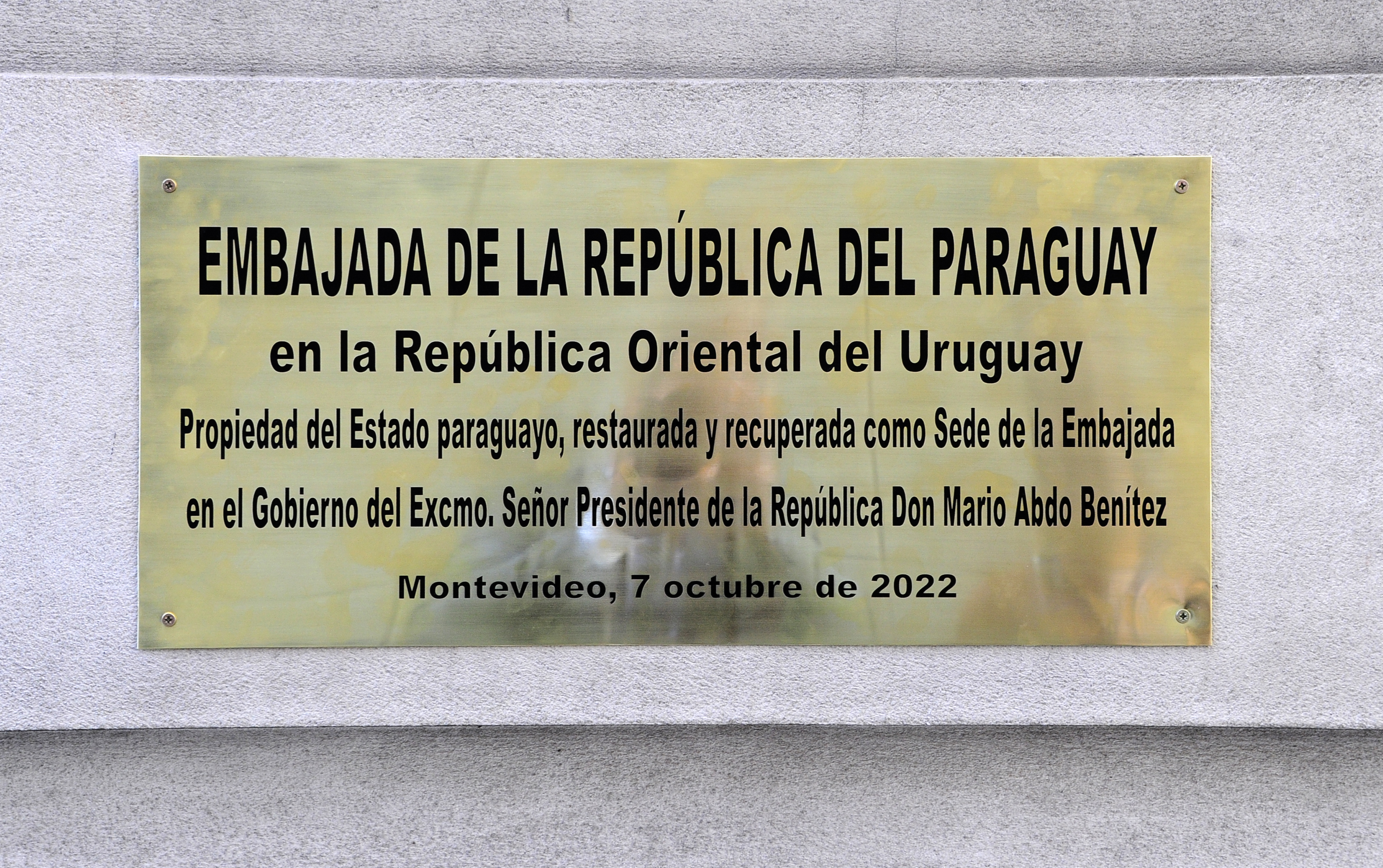 Presidente Lacalle Pou asistió a reapertura de Embajada paraguaya en Uruguay