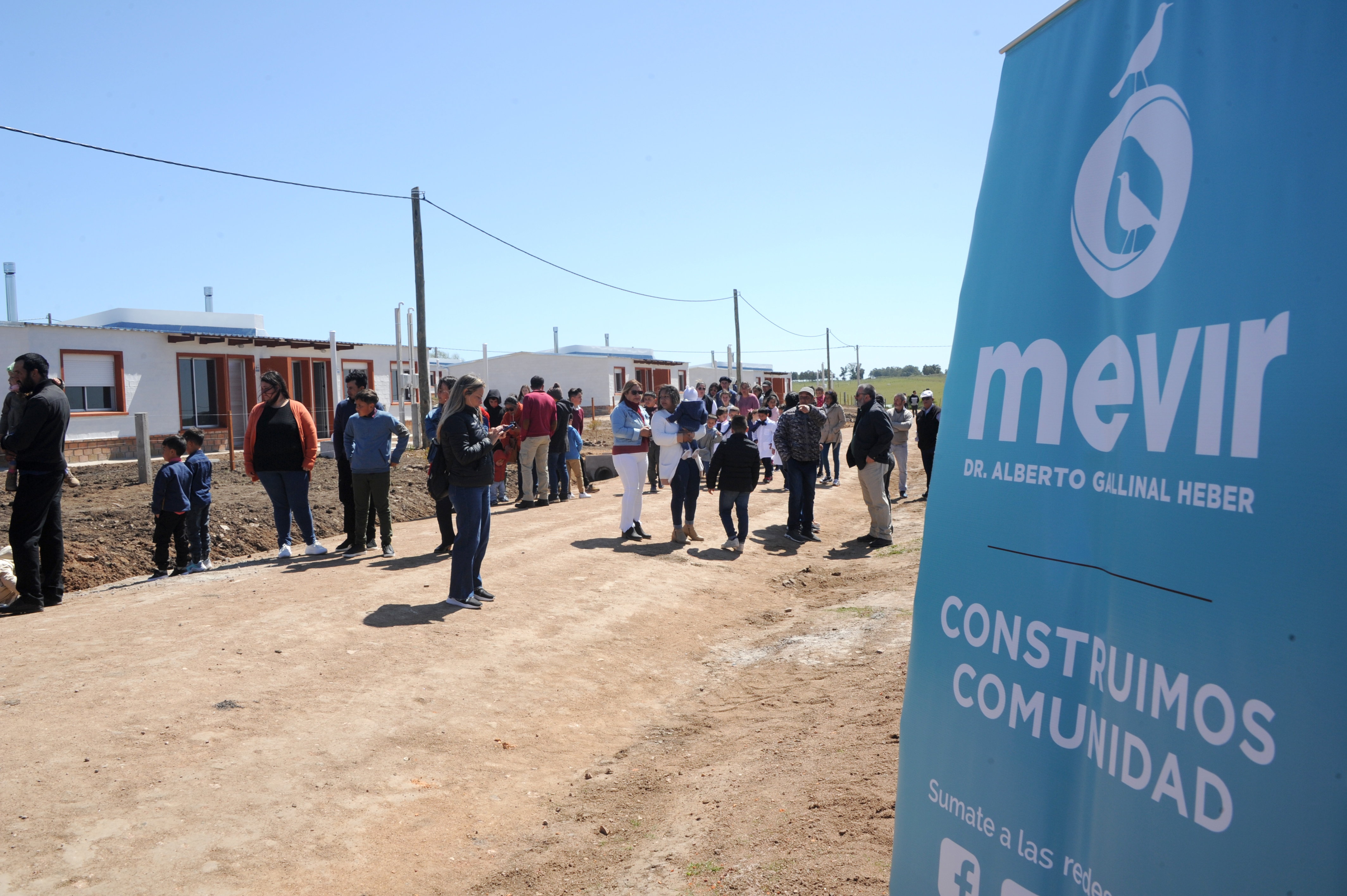 Inauguración de Mevir en Capilla del Sauce, departamento de Florida.