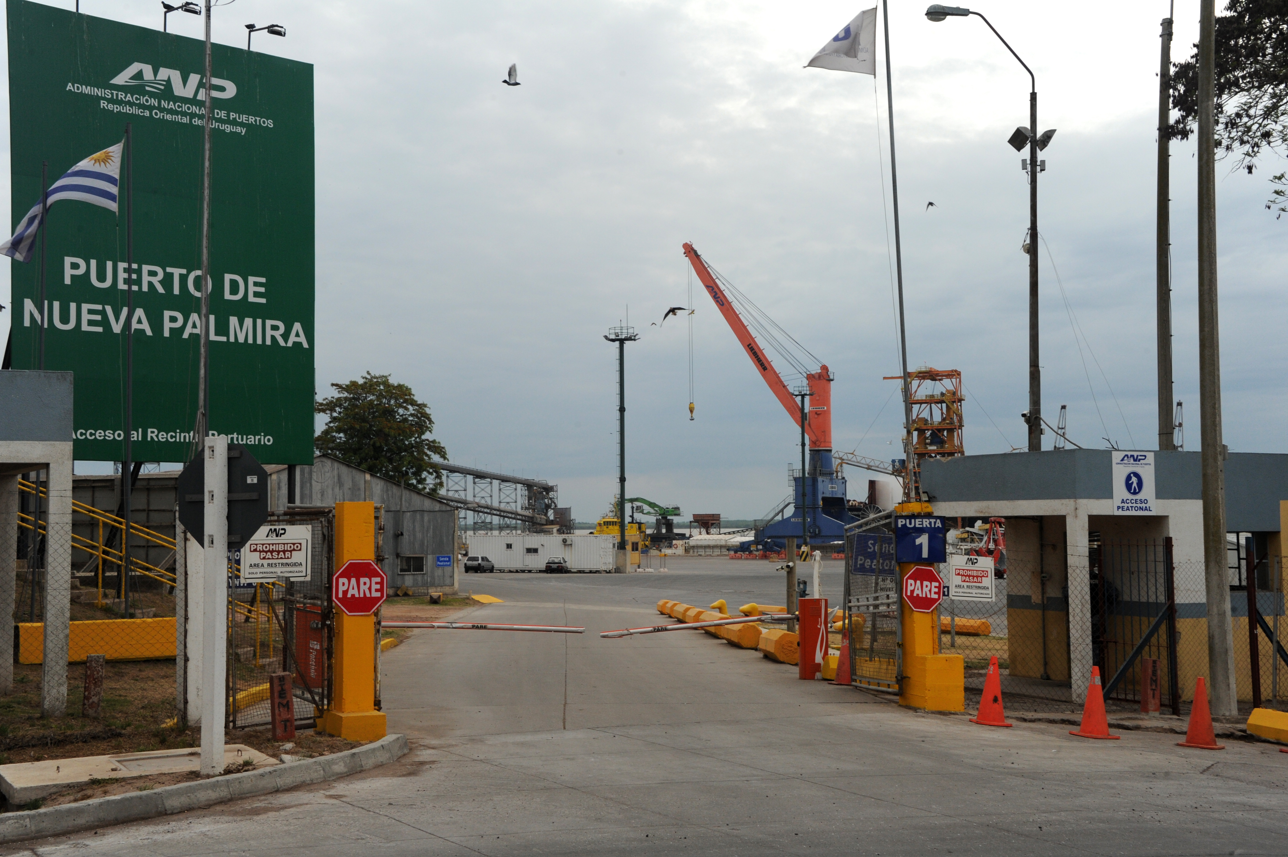 Imágenes de inauguración en el puerto de Nueva Palmira, Colonia