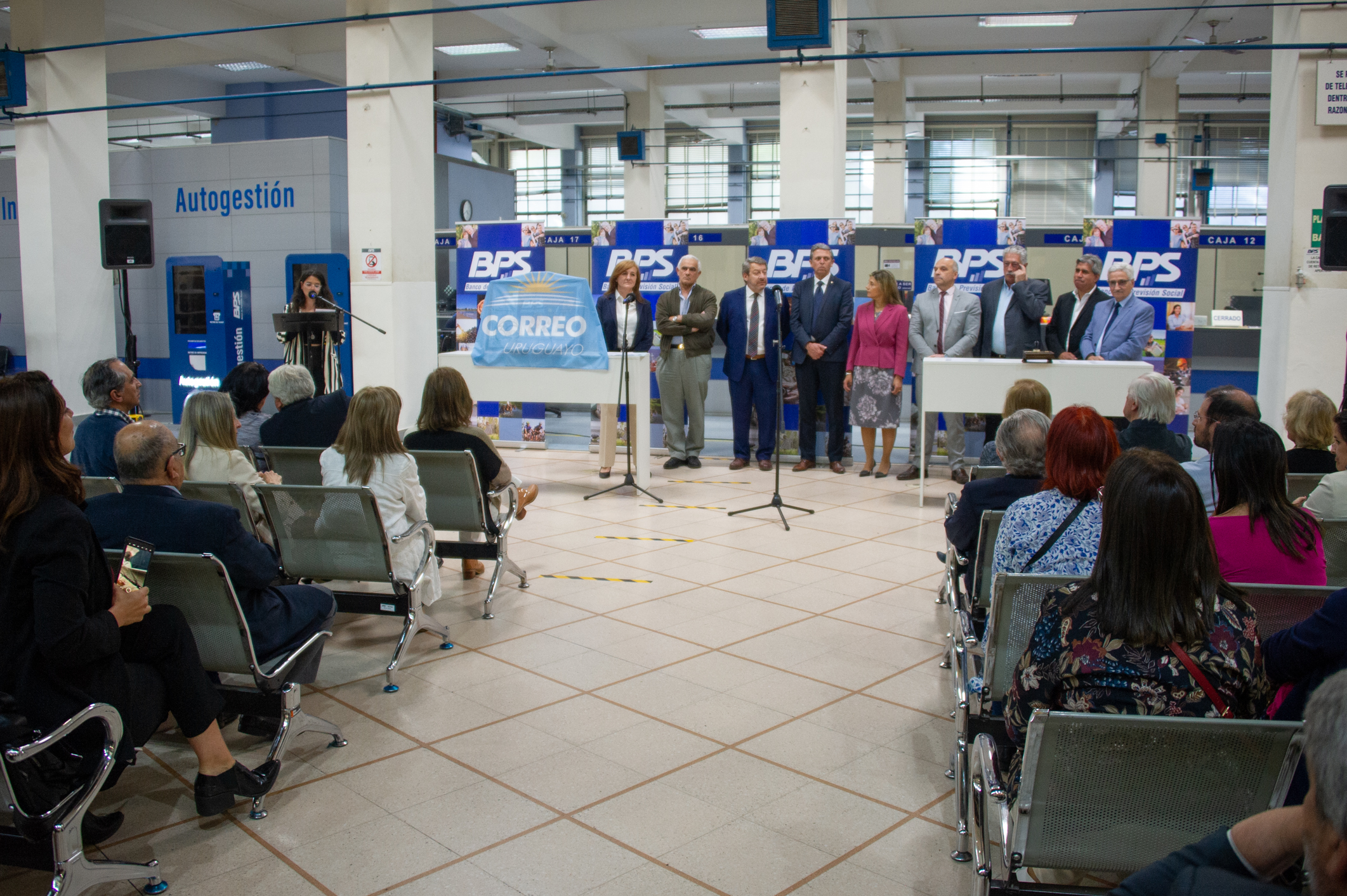 Imágenes de la ceremonia de los 55 años del Banco de Previsión Social (BPS)
