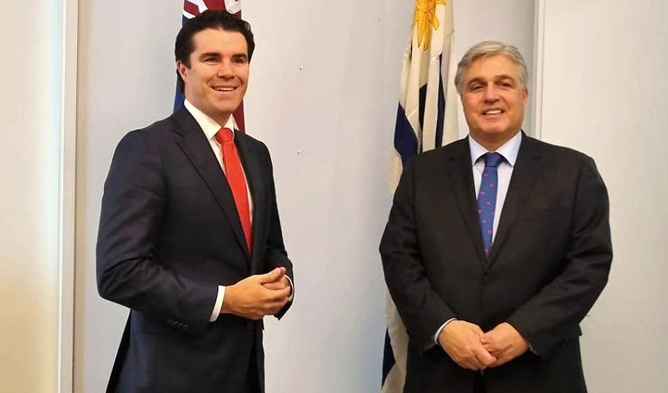 Canciller Bustillo mantuvo reuniones bilaterales con representantes del Gobierno de Australia