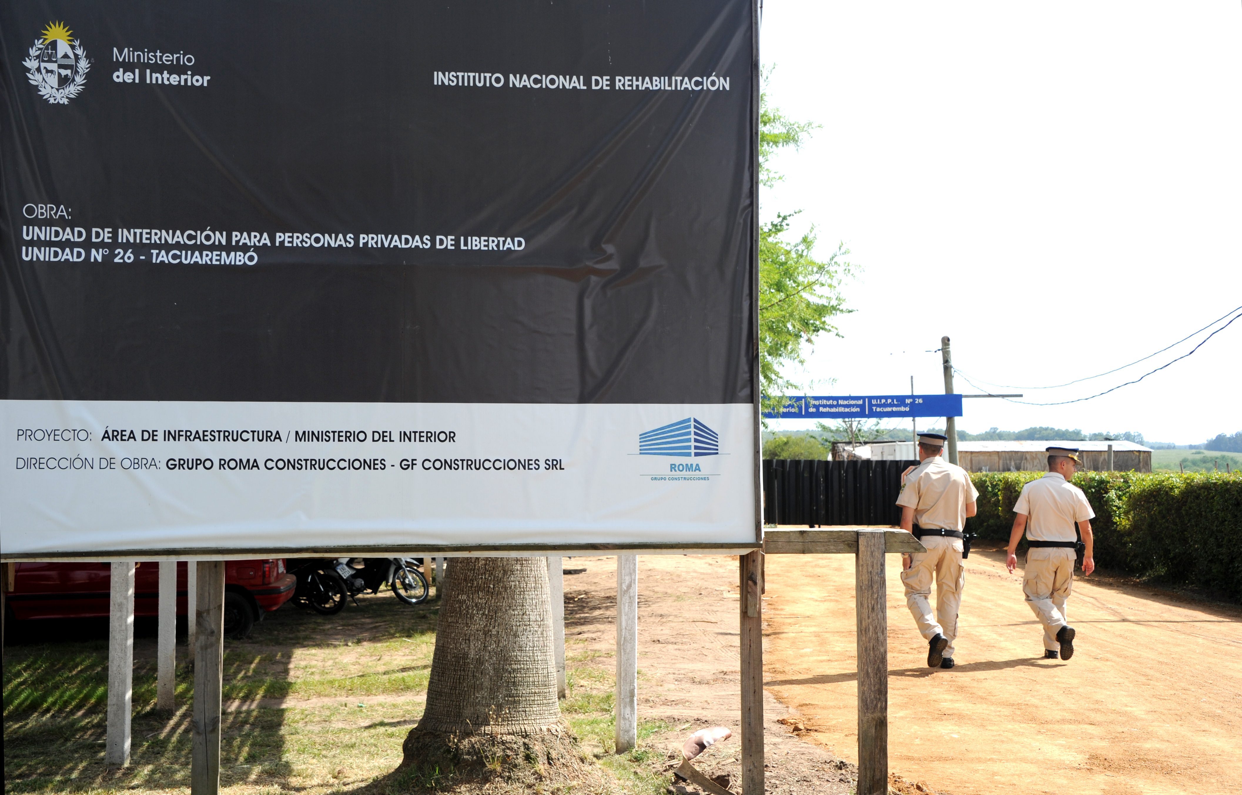 Imágenes de la inauguración de la cárcel de la ciudad de Tacuarembó