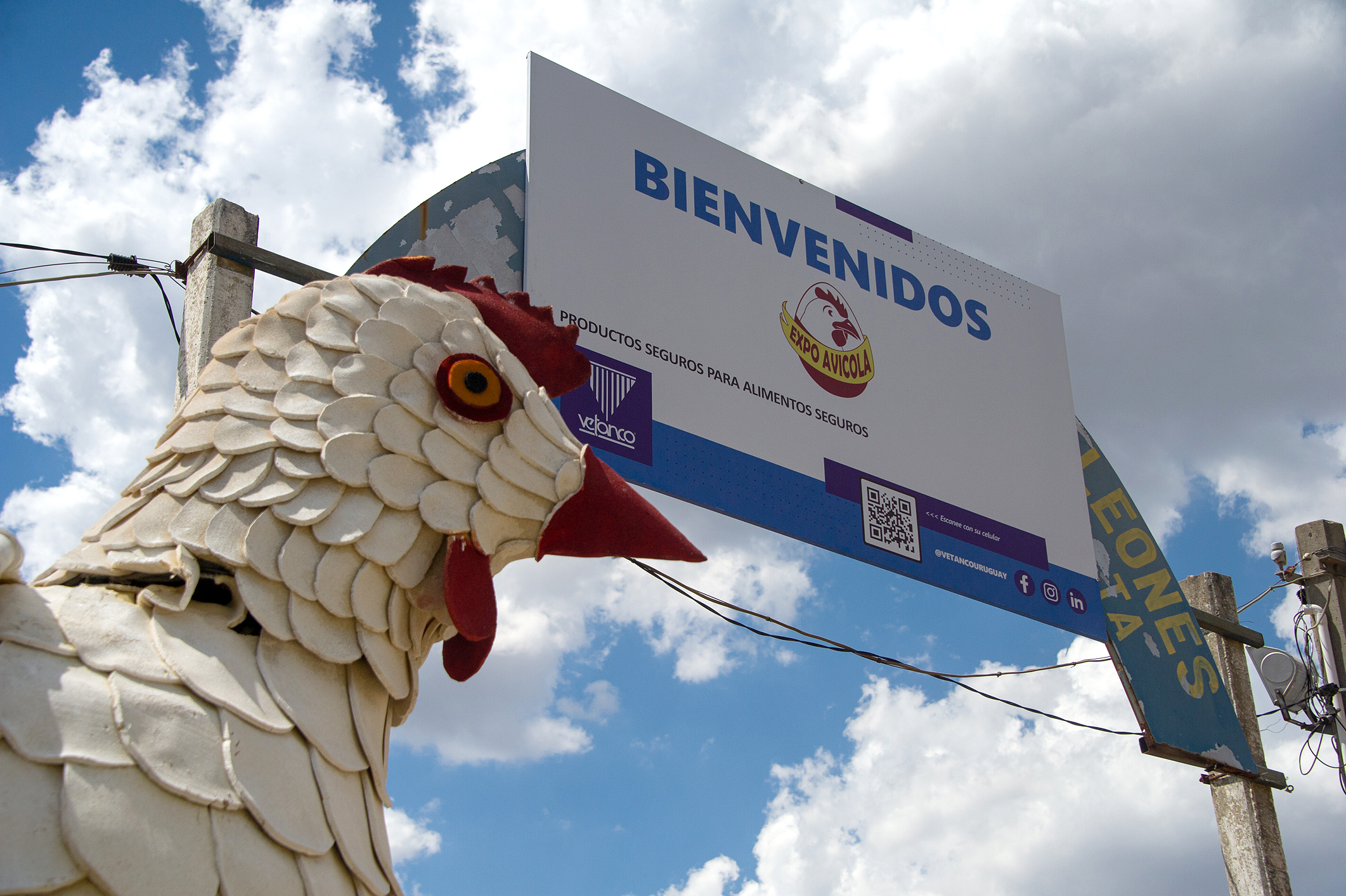 Imágenes del presidente Lacalle Pou en Expo Avícola de San Bautista