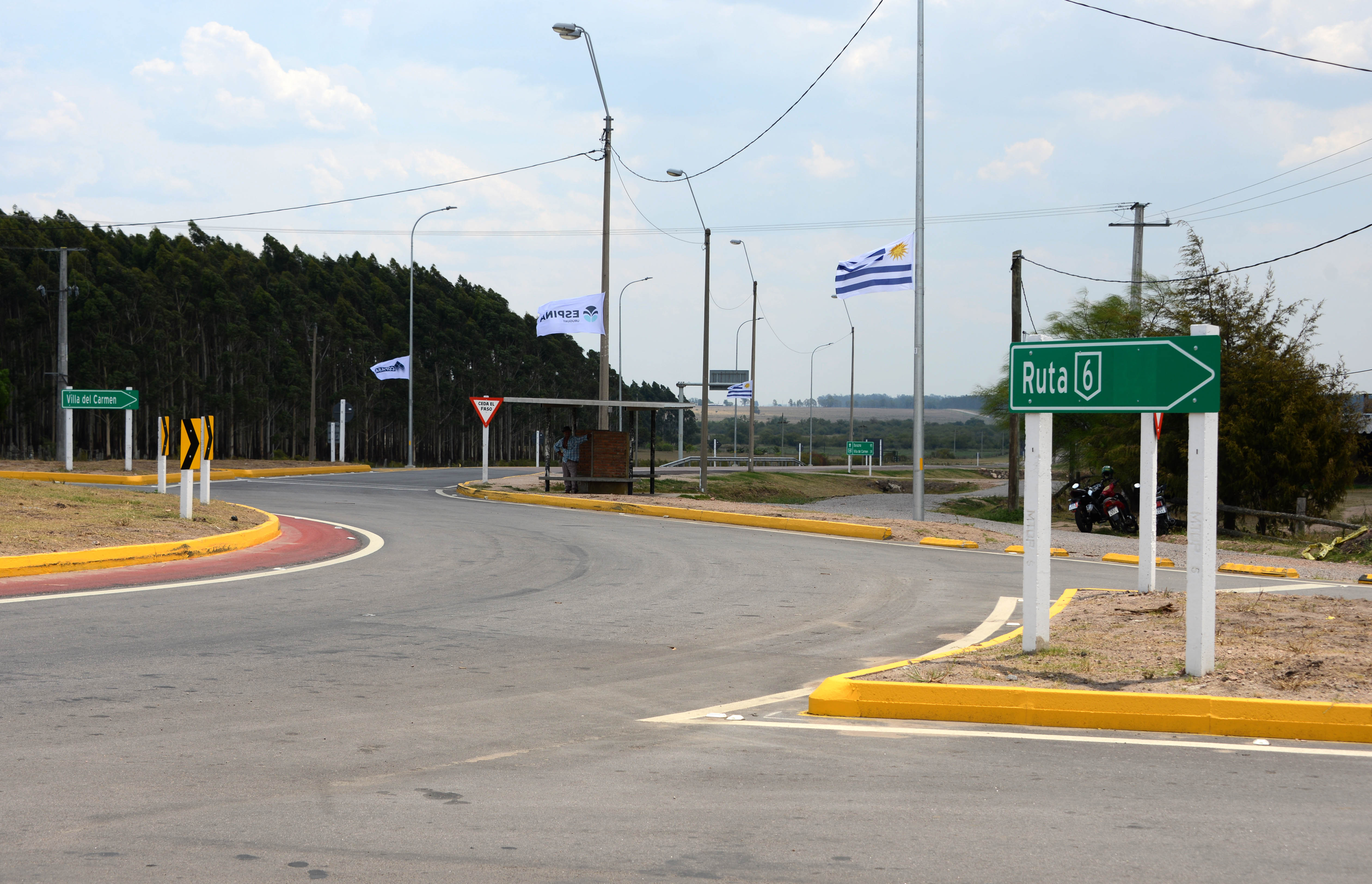 Imágenes del presidente Lacalle Pou en el departamento de Durazno